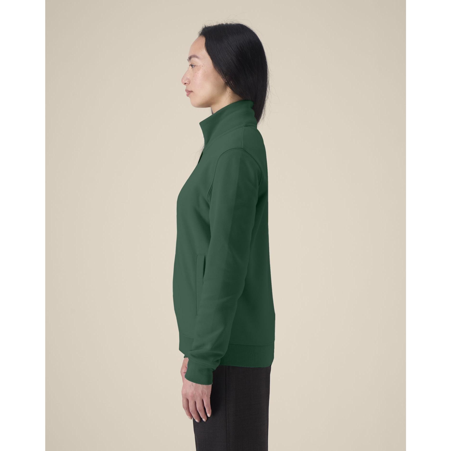 Hanorac cu fermoar unisex Trailer 2.0 Bottle Green XS