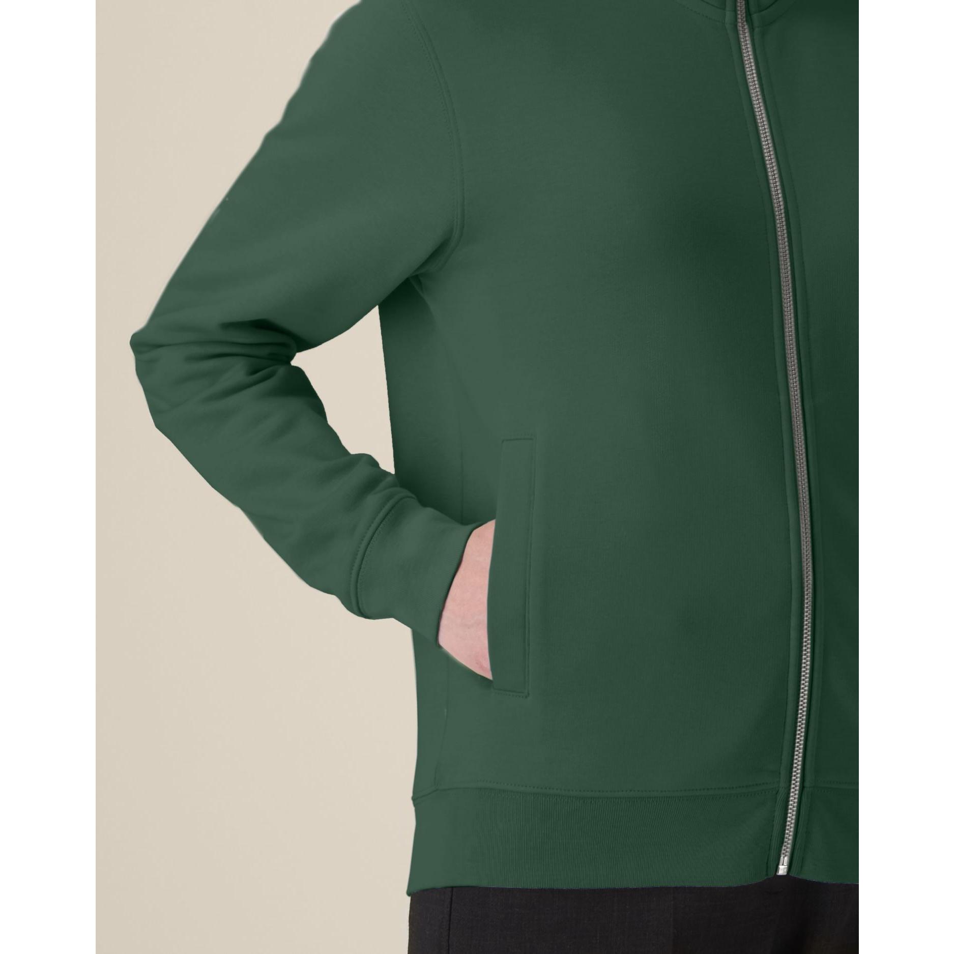 Hanorac cu fermoar unisex Trailer 2.0 Bottle Green XS