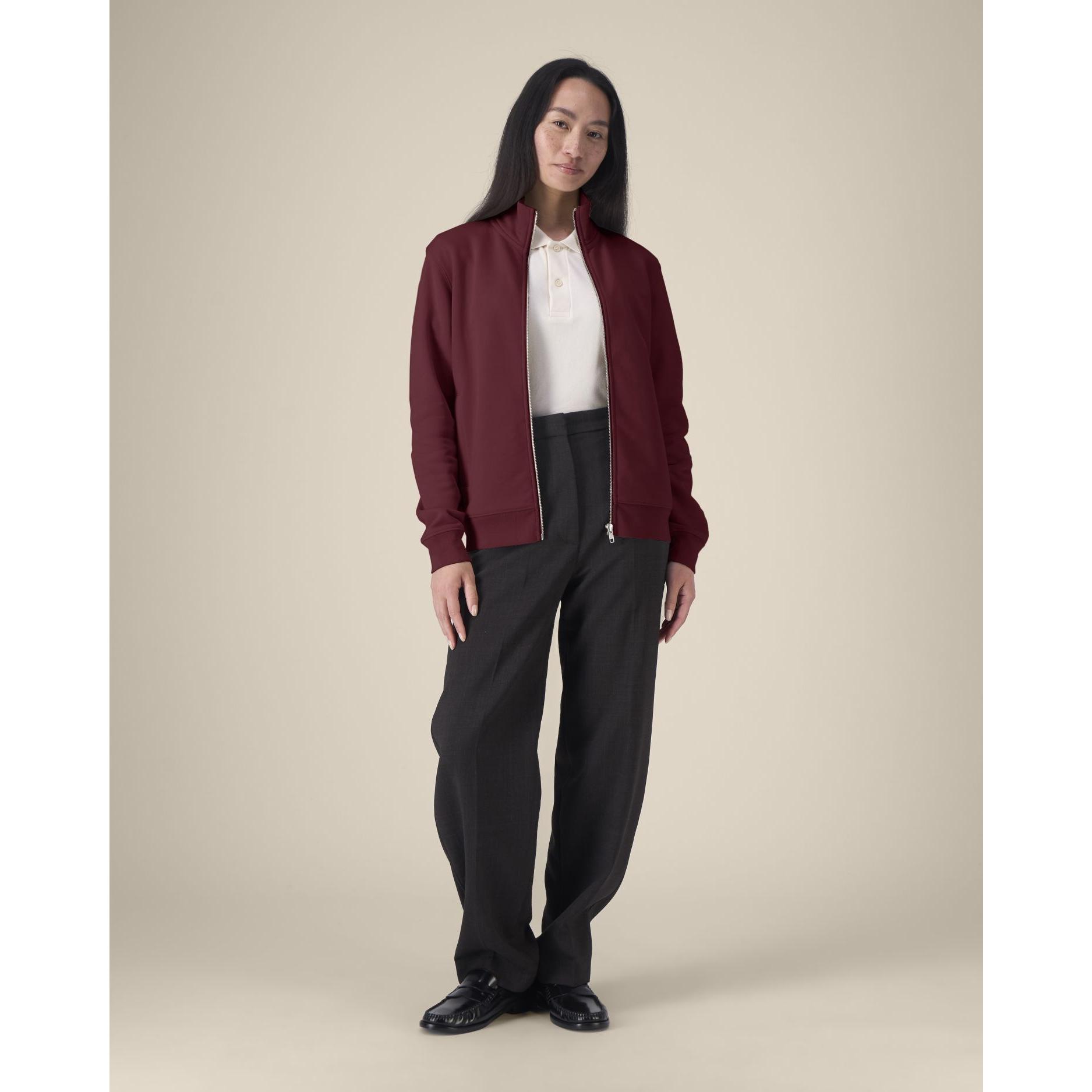 Hanorac cu fermoar unisex Trailer 2.0 Burgundy 2XS