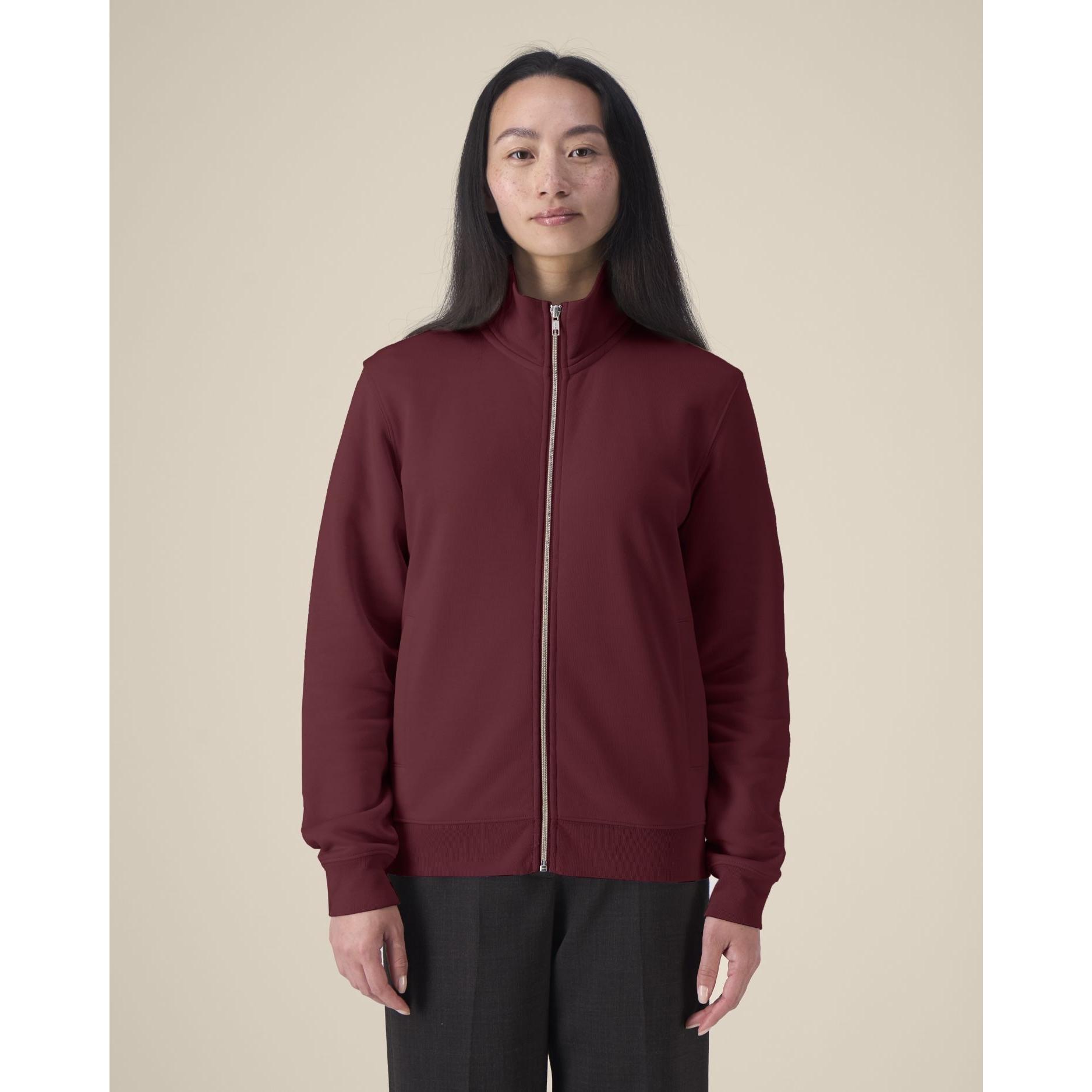 Hanorac cu fermoar unisex Trailer 2.0 Burgundy 2XS
