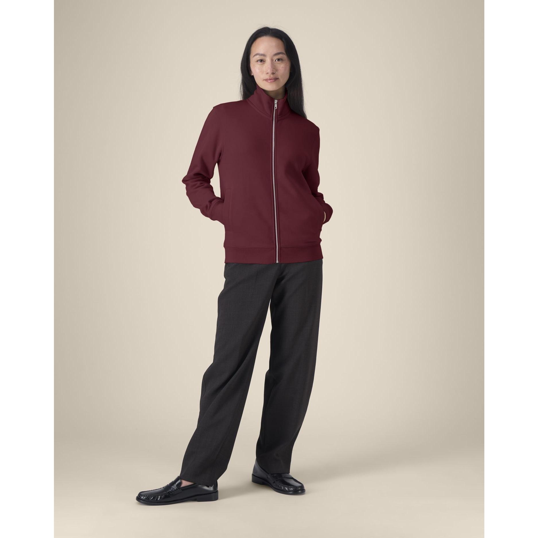Hanorac cu fermoar unisex Trailer 2.0 Burgundy 2XS