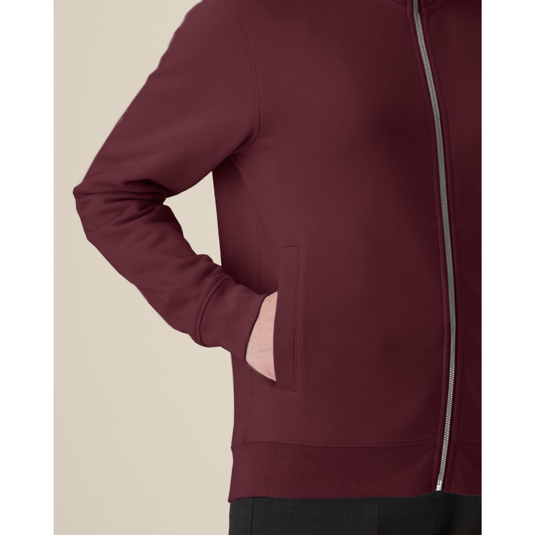 Hanorac cu fermoar unisex Trailer 2.0 Burgundy 2XS