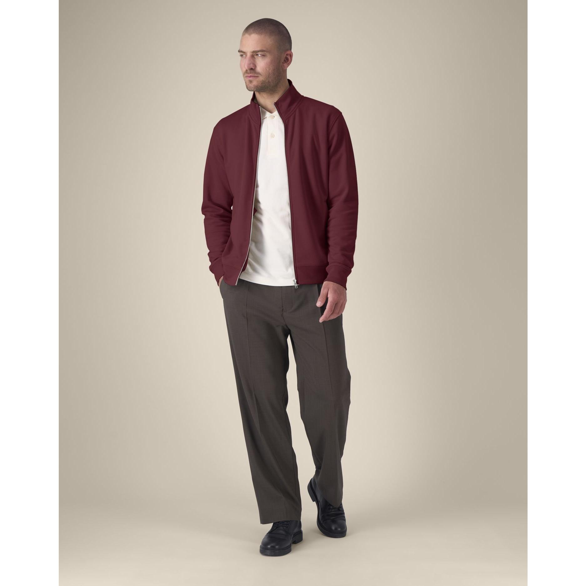 Hanorac cu fermoar unisex Trailer 2.0 Burgundy 2XS