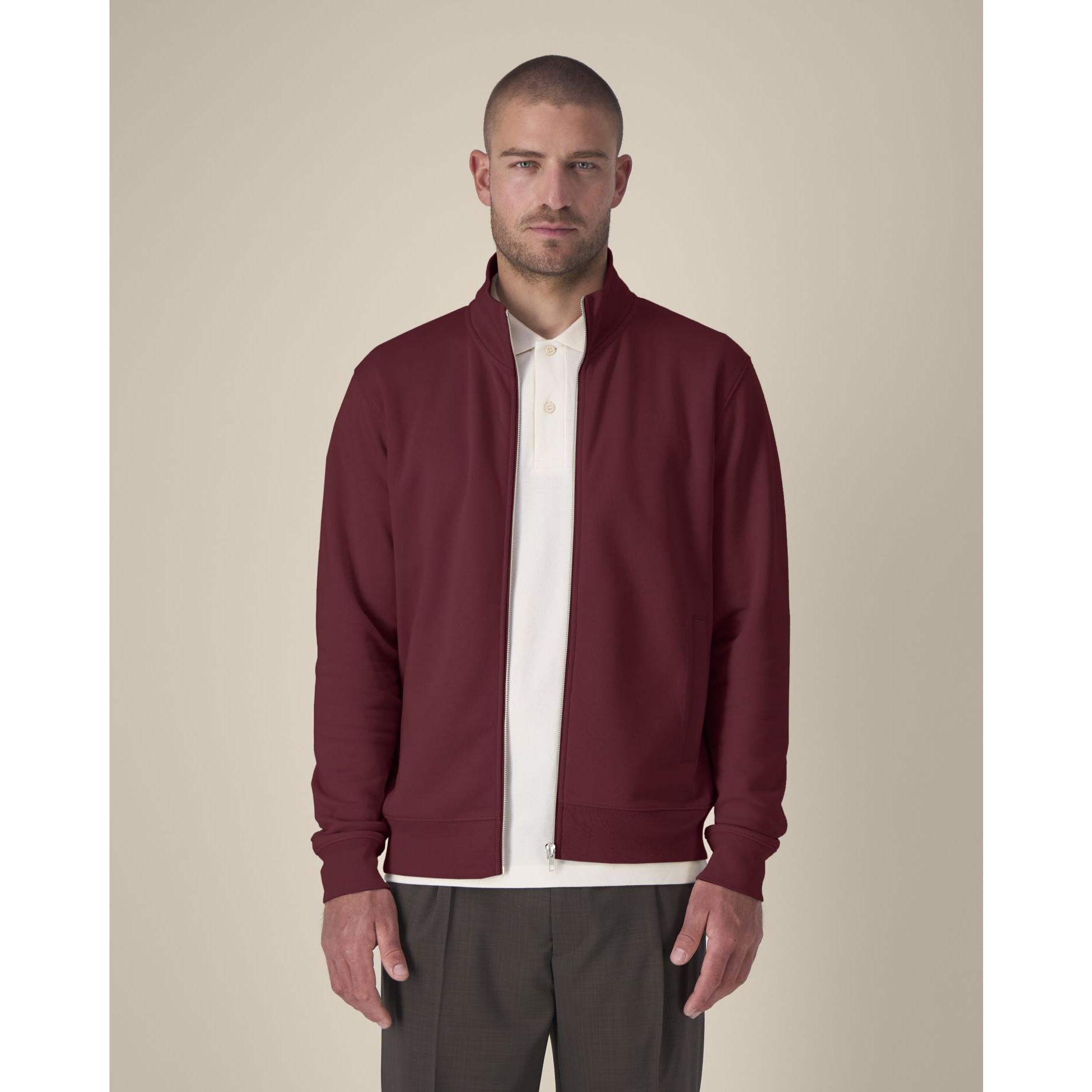 Hanorac cu fermoar unisex Trailer 2.0 Burgundy 2XS