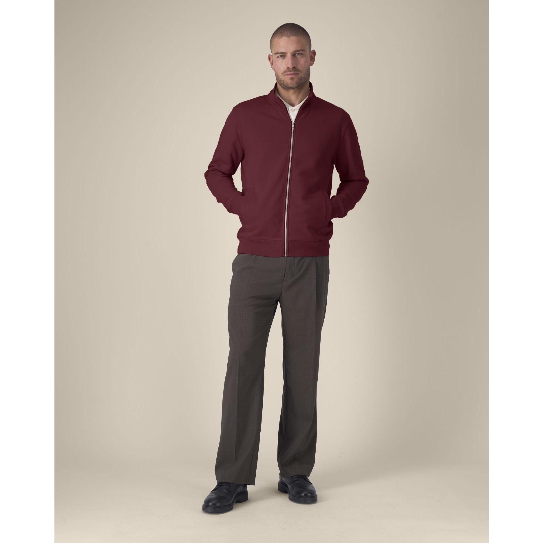 Hanorac cu fermoar unisex Trailer 2.0 Burgundy 2XS