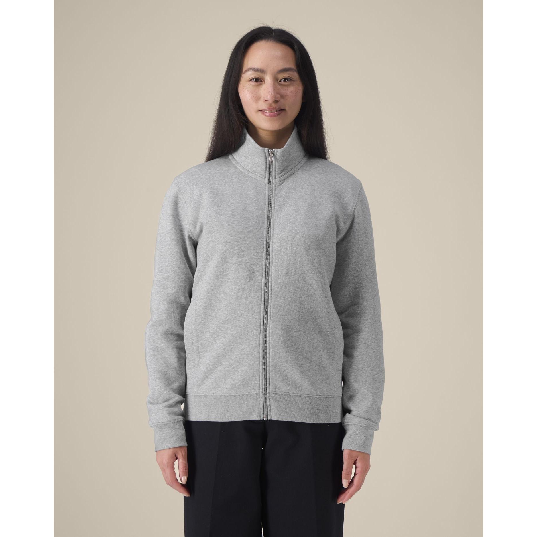 Hanorac cu fermoar unisex Trailer 2.0 Heather Grey 2XS