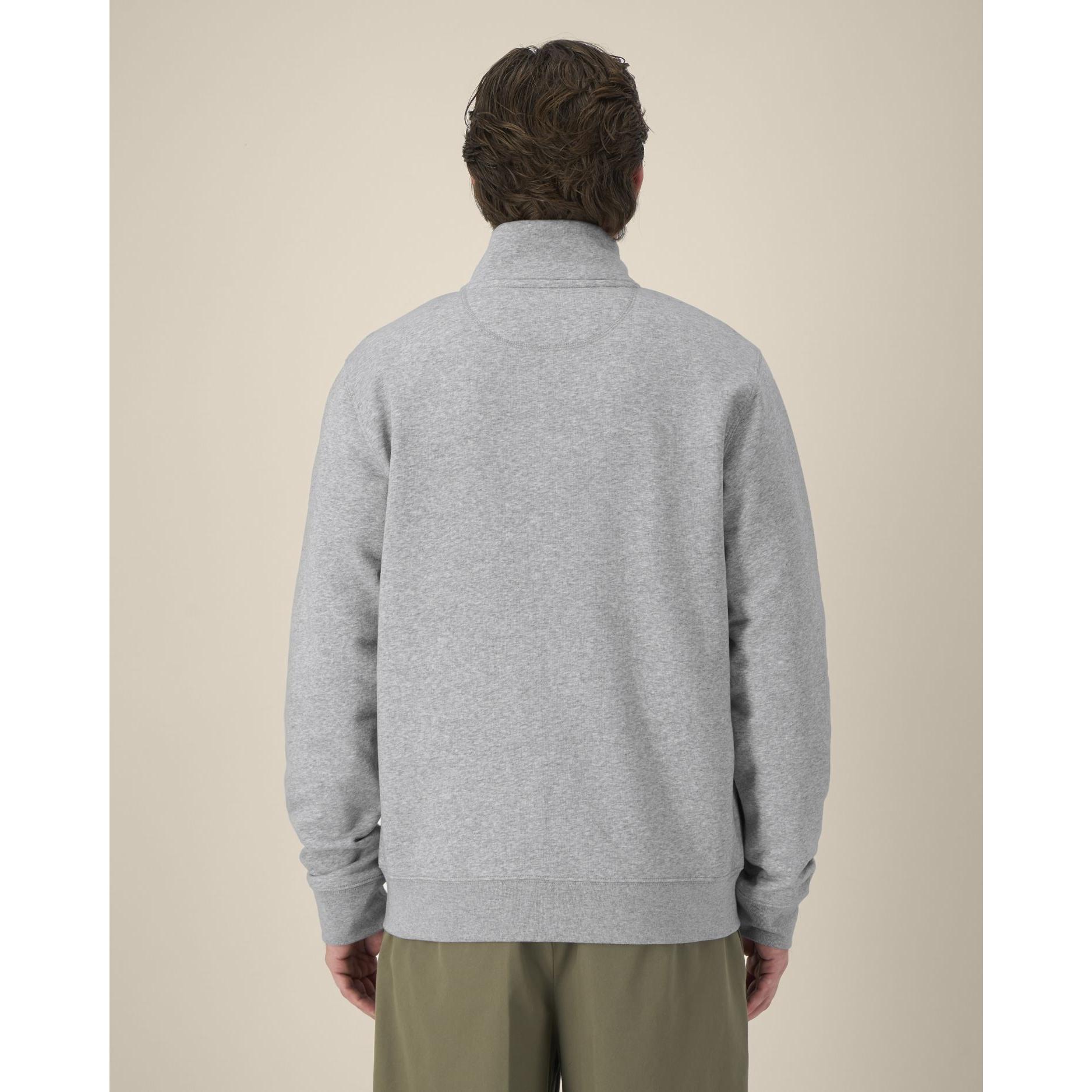 Hanorac cu fermoar unisex Trailer 2.0 Heather Grey 2XS