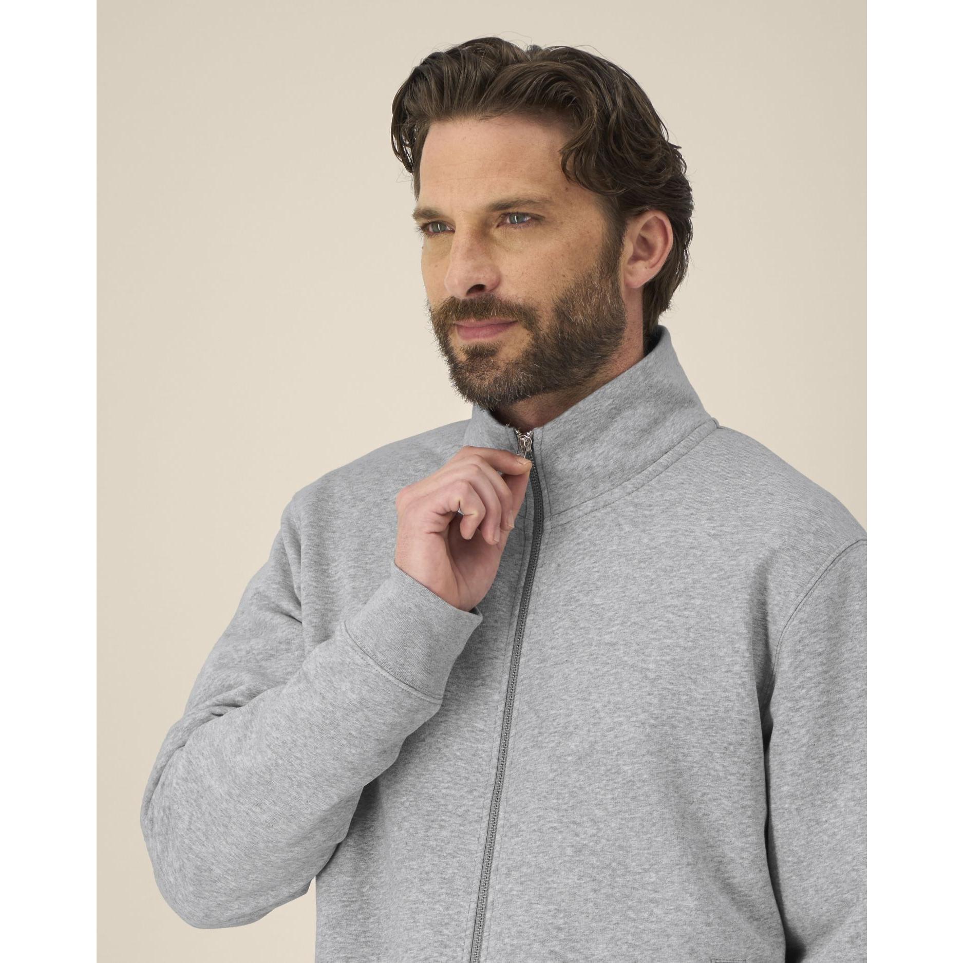 Hanorac cu fermoar unisex Trailer 2.0 Heather Grey 2XS