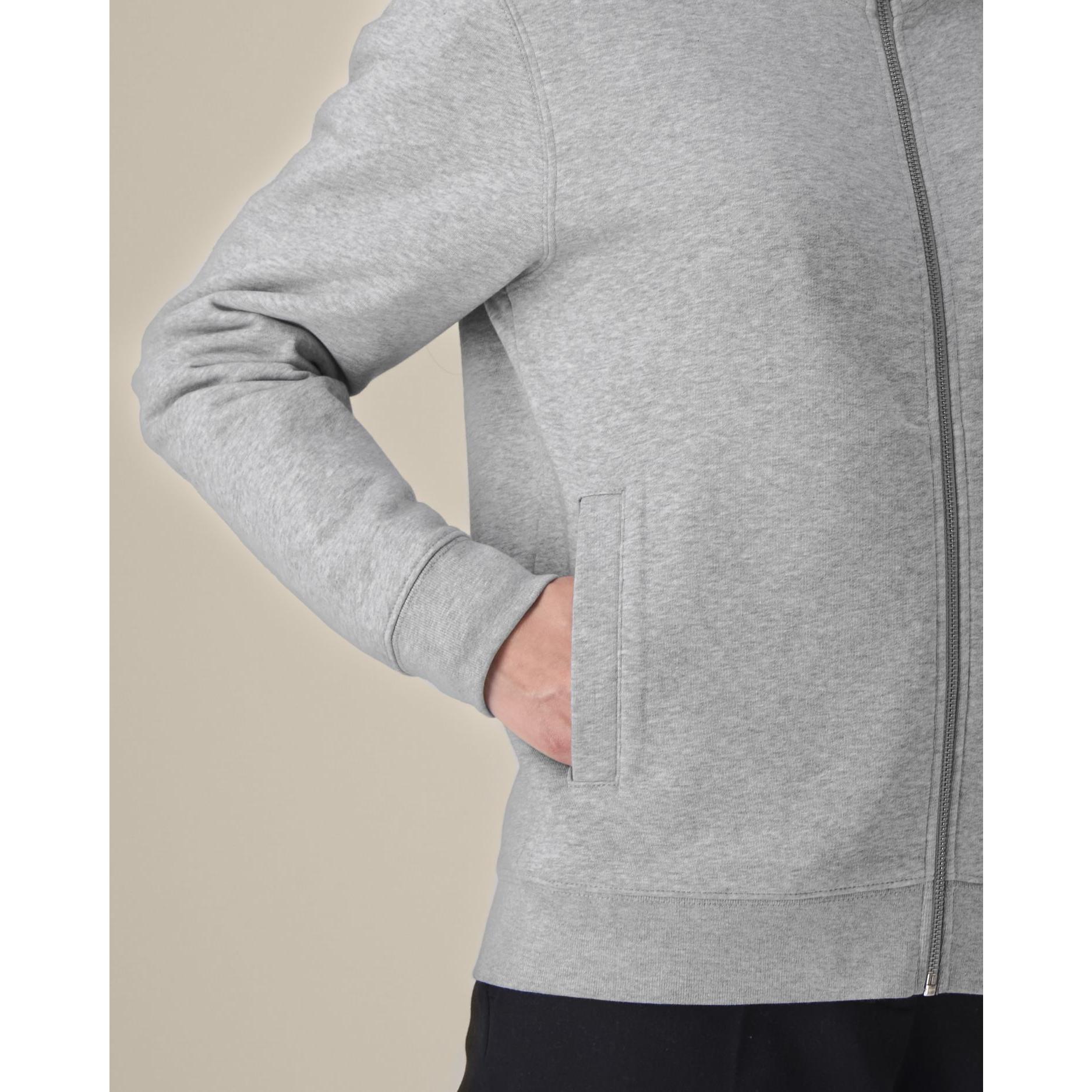 Hanorac cu fermoar unisex Trailer 2.0 Heather Grey 2XS