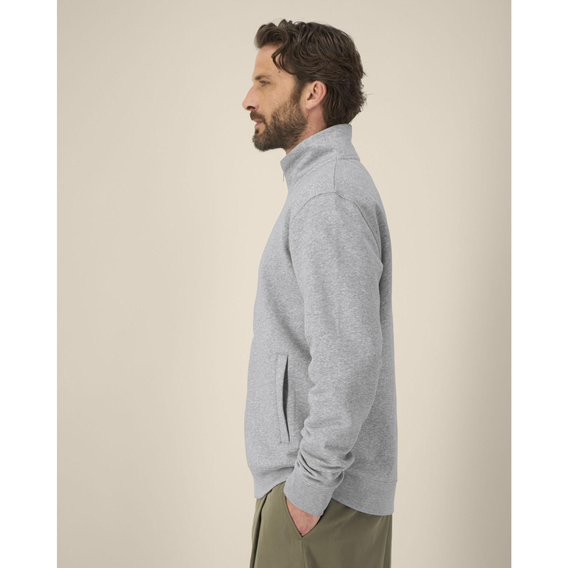 Hanorac cu fermoar unisex Trailer 2.0 Heather Grey 2XS
