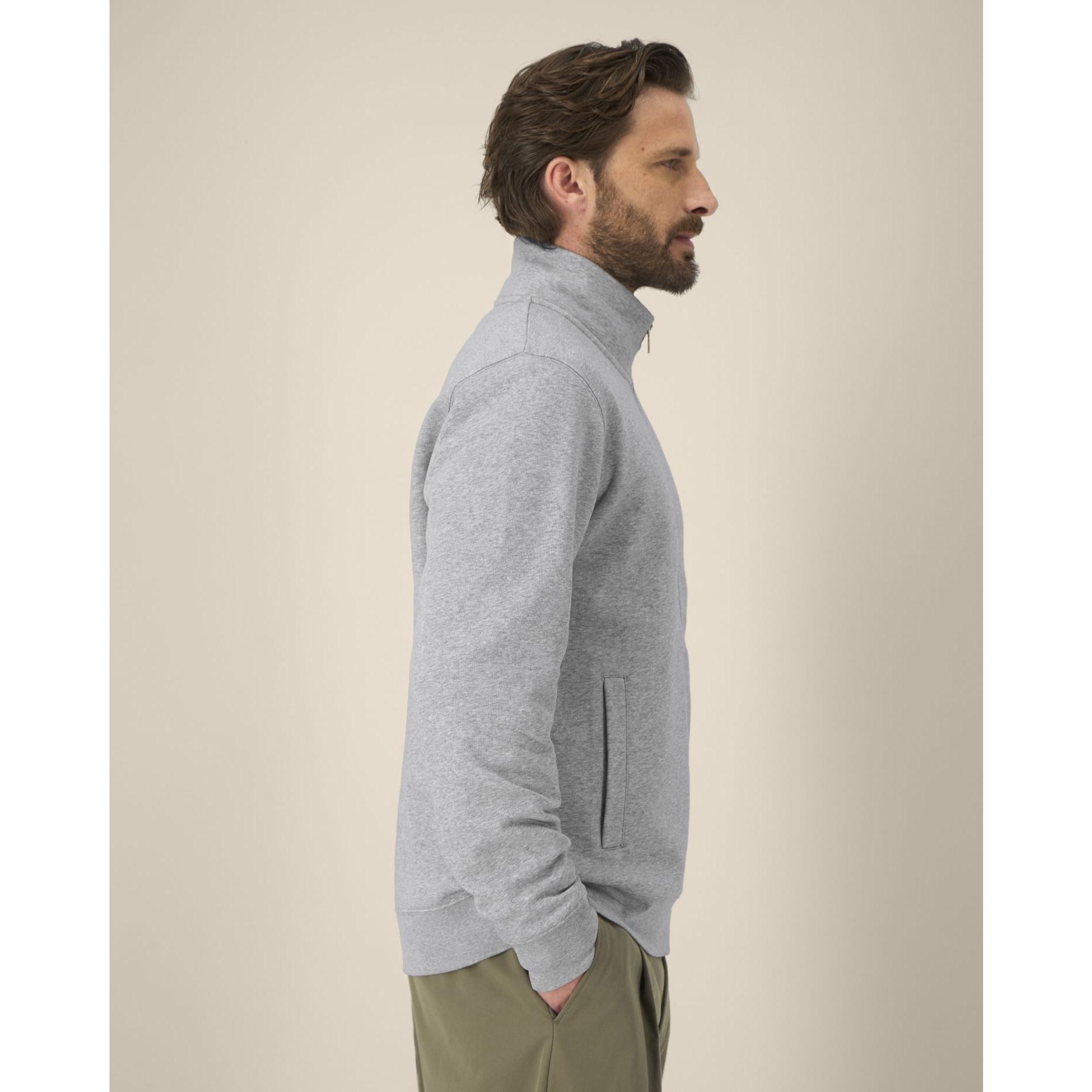 Hanorac cu fermoar unisex Trailer 2.0 Heather Grey 2XS