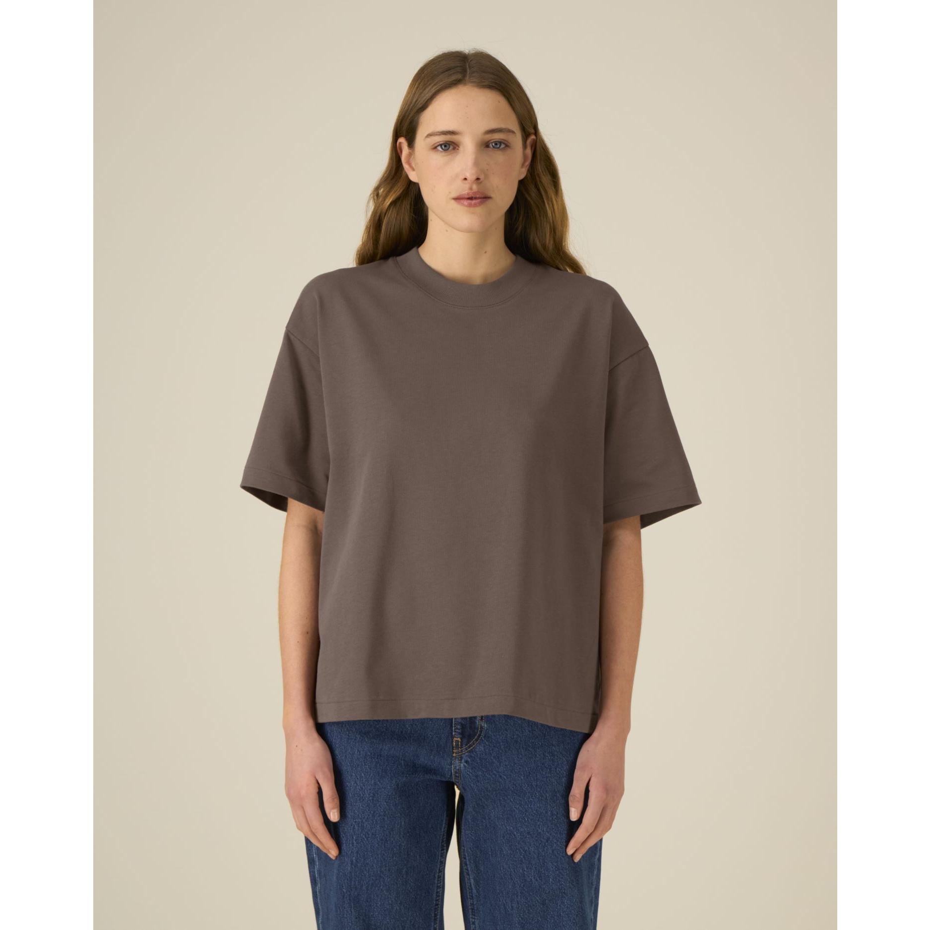 Tricouri unisex Asher Mocha 3XL