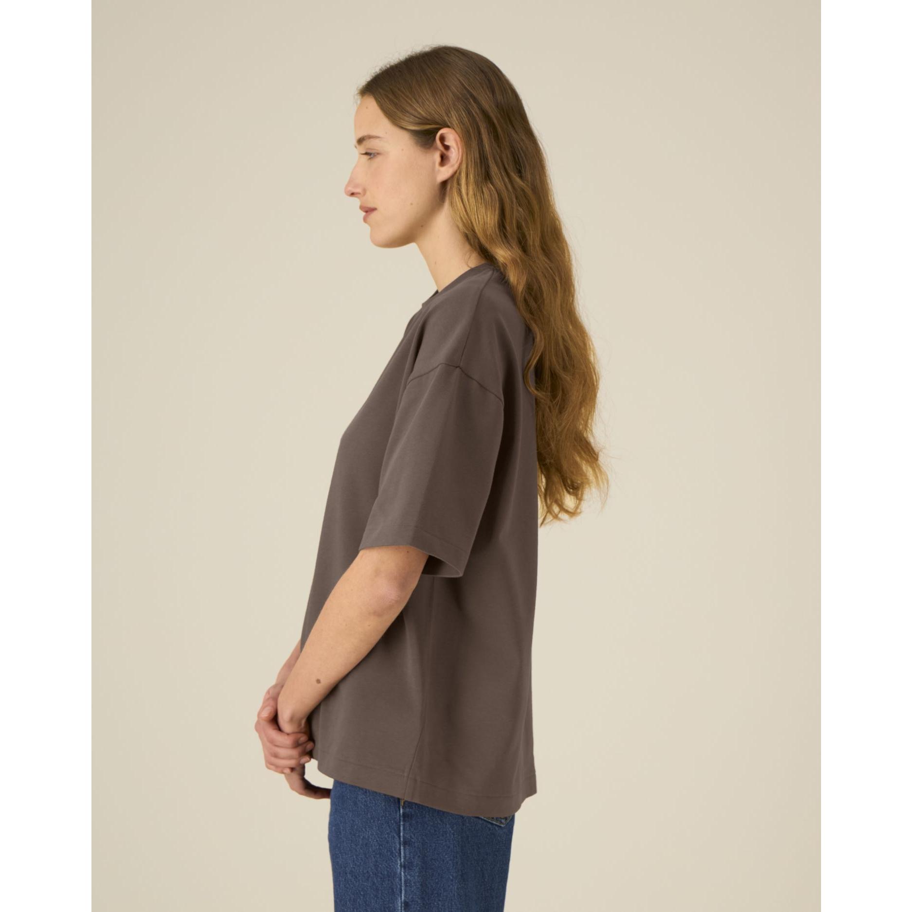 Tricouri unisex Asher Mocha 3XL