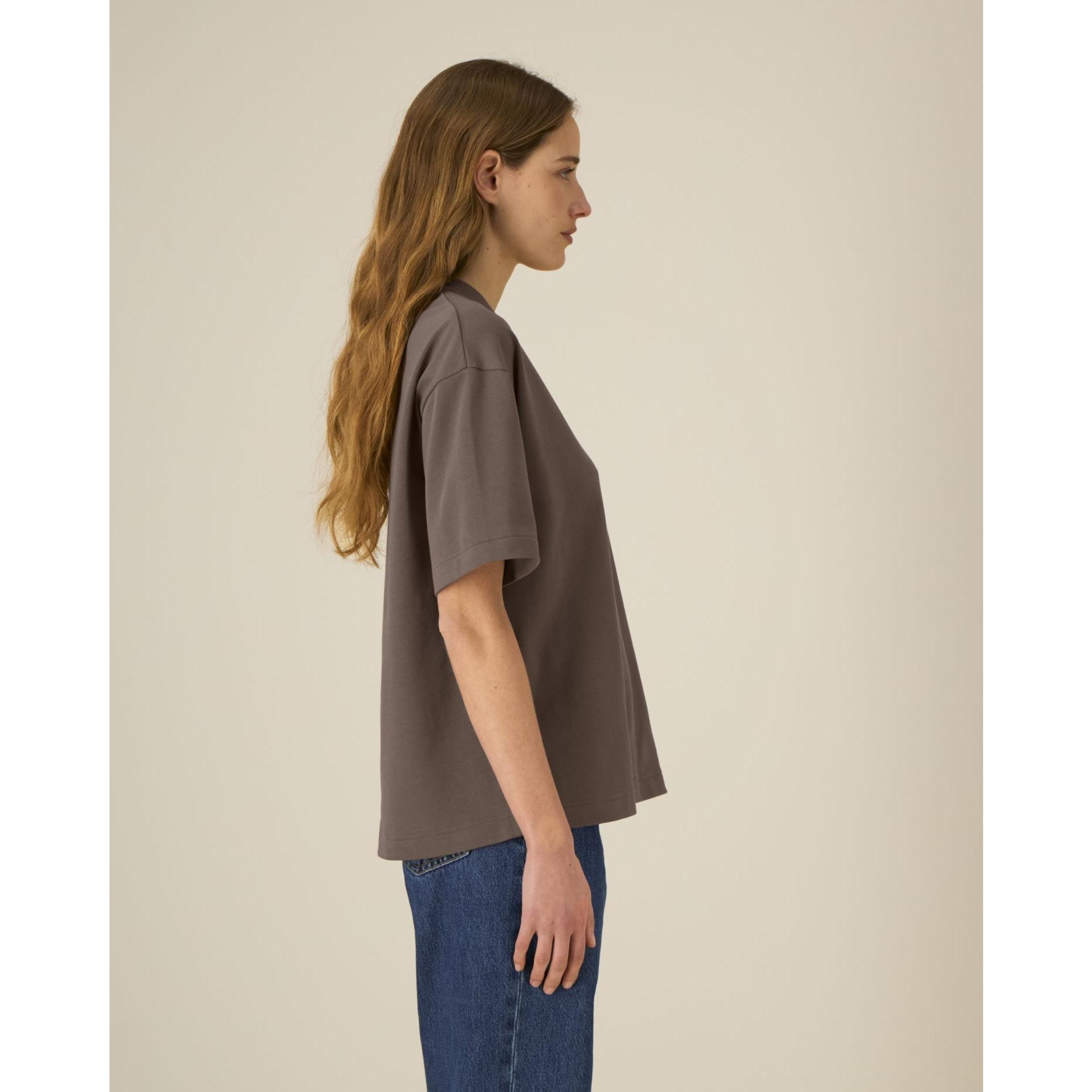Tricouri unisex Asher Mocha 3XL