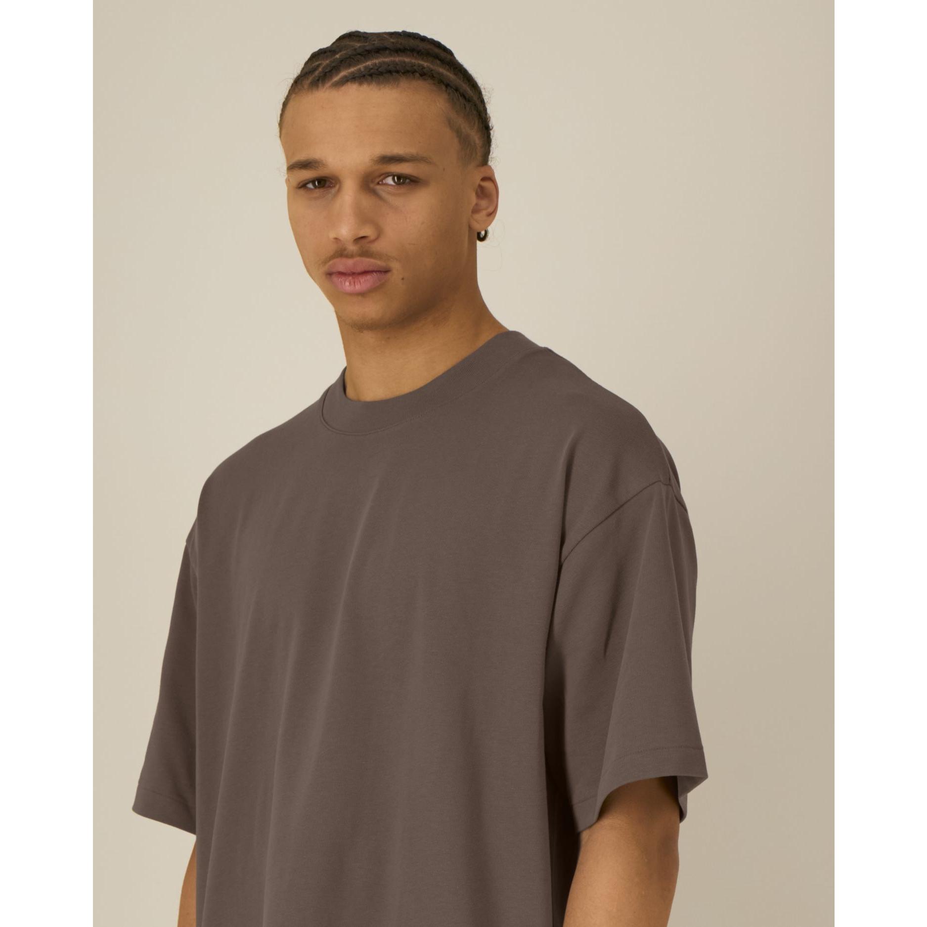 Tricouri unisex Asher Mocha 3XL