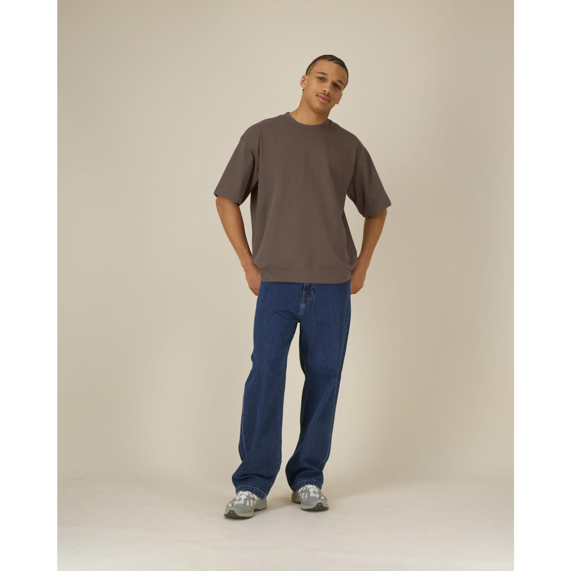 Tricouri unisex Asher Mocha 3XL