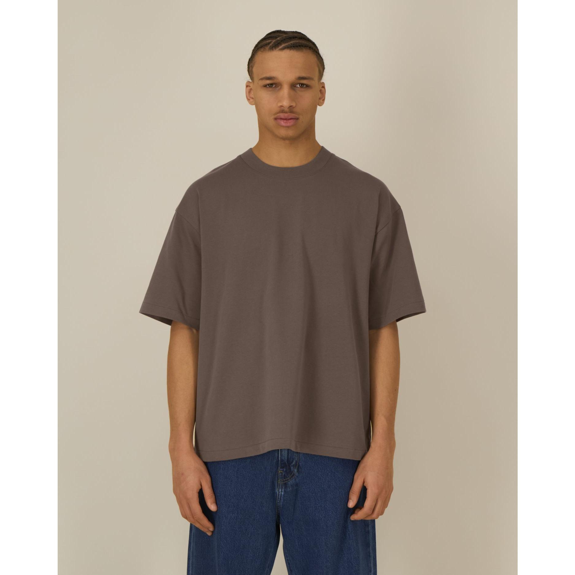 Tricouri unisex Asher Mocha 3XL