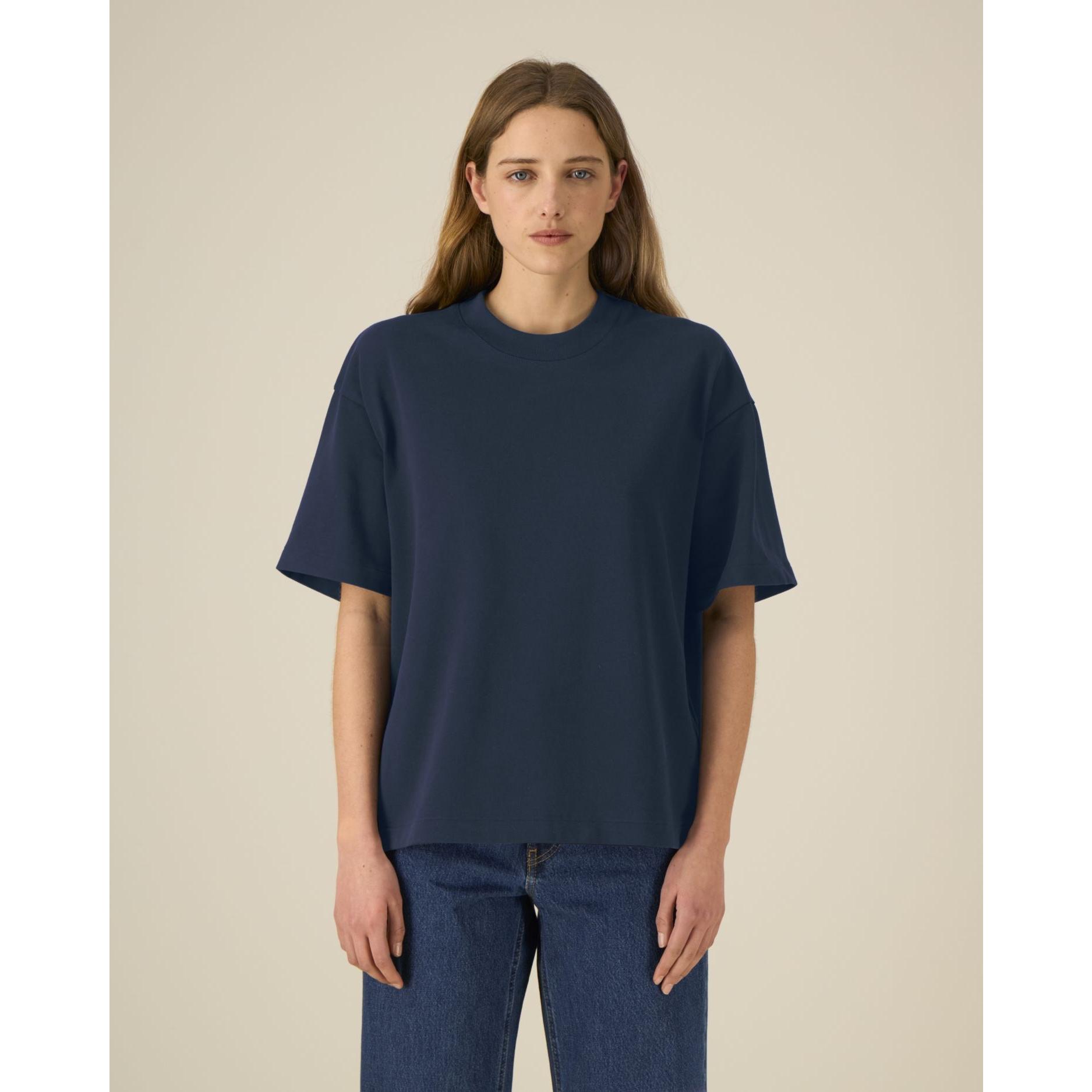 Tricouri unisex Asher French Navy 3XL