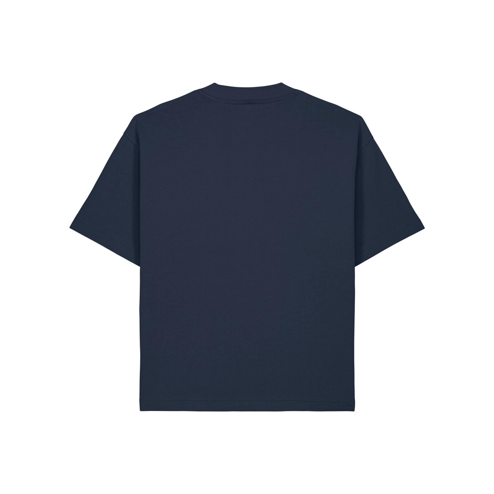 Tricouri unisex Asher French Navy 3XL