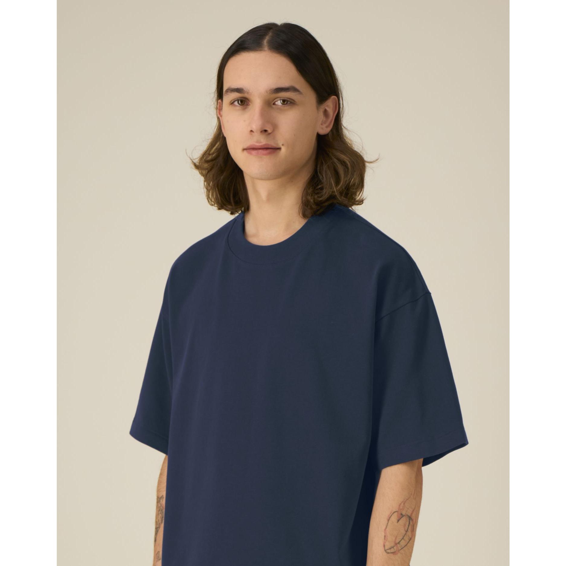 Tricouri unisex Asher French Navy 3XL