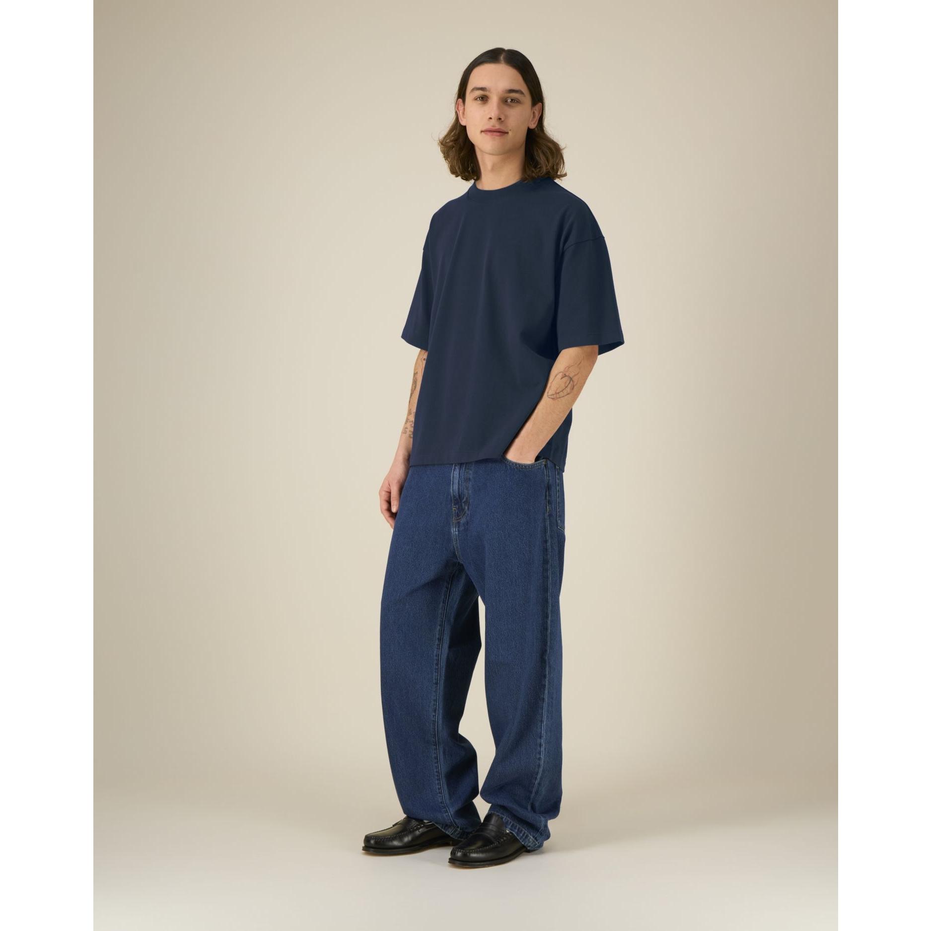 Tricouri unisex Asher French Navy 3XL