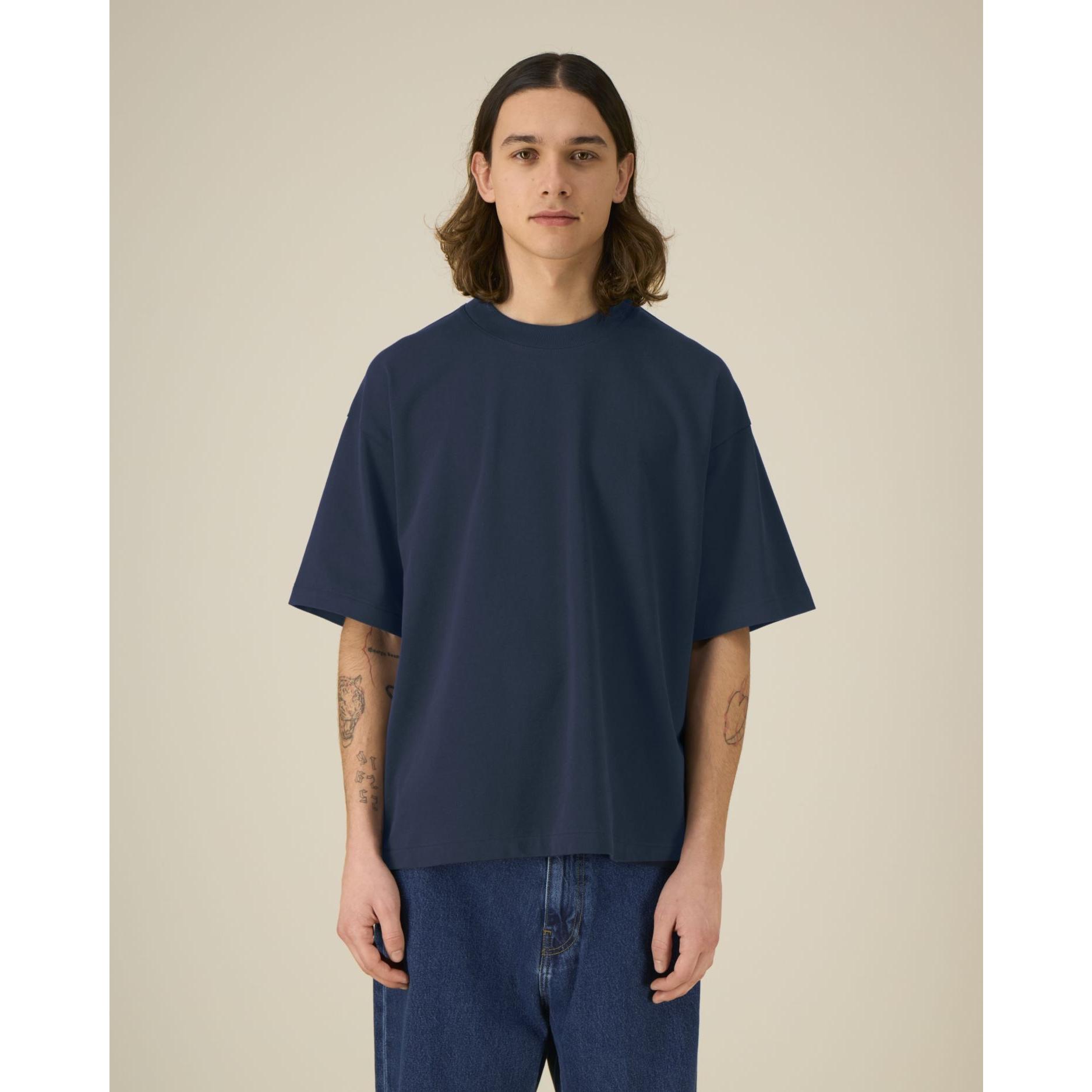 Tricouri unisex Asher French Navy 3XL