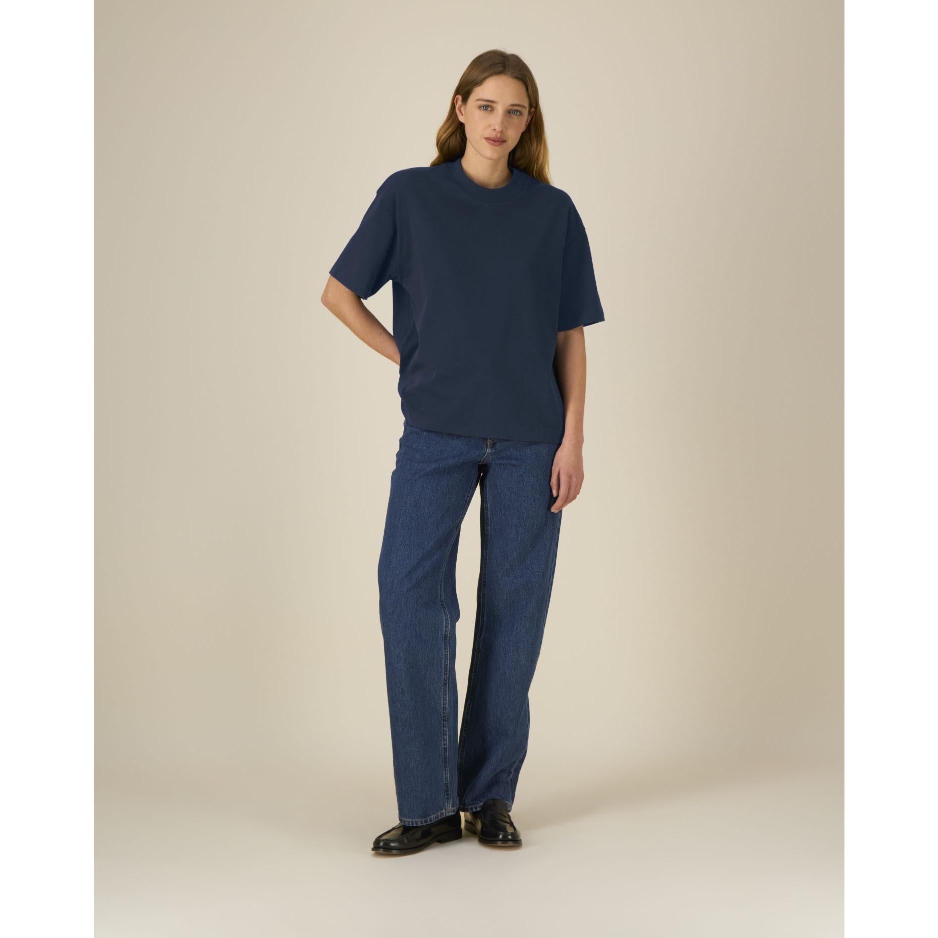 Tricouri unisex Asher French Navy 3XL