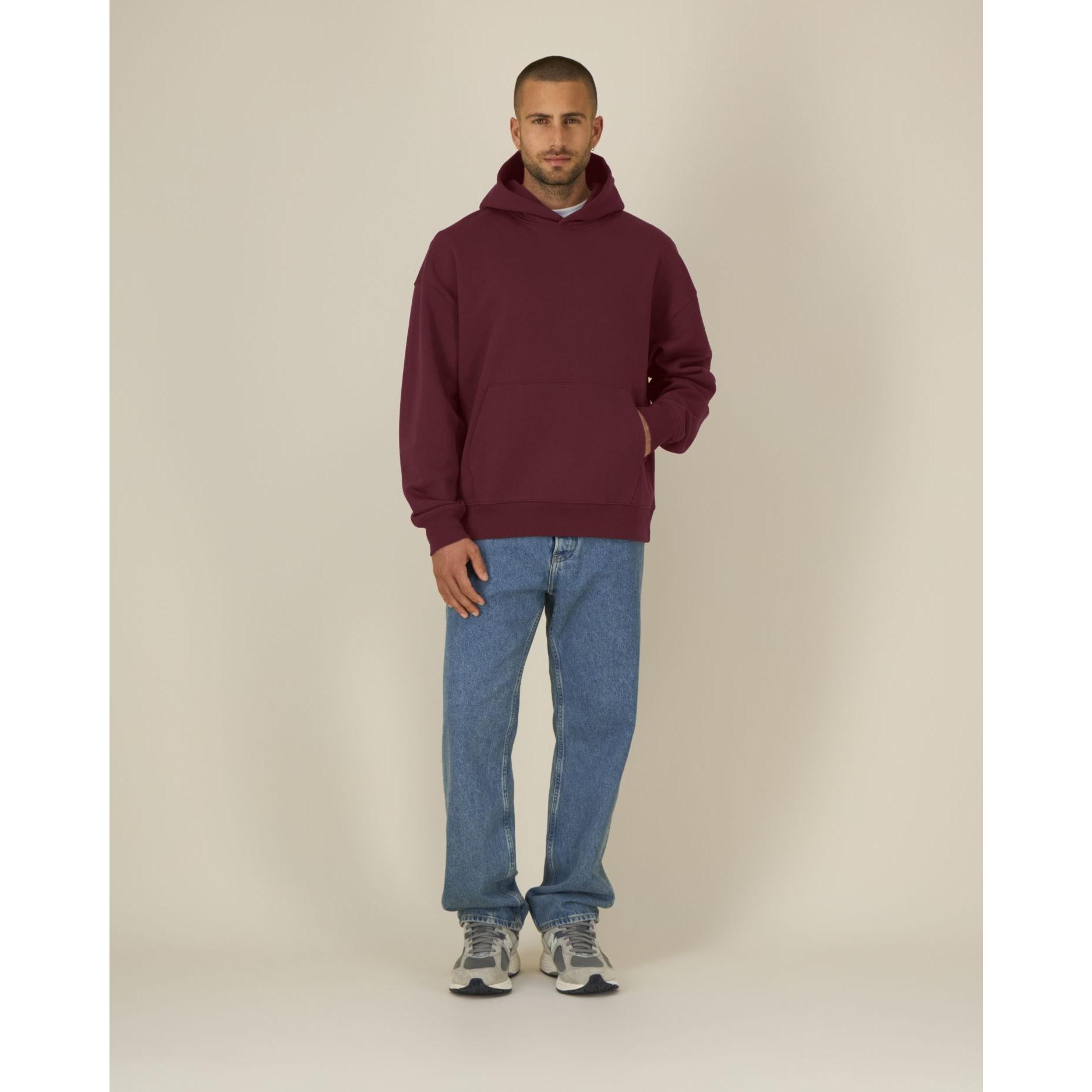 Hanorac cu glugă unisex Chaser Burgundy 2XS