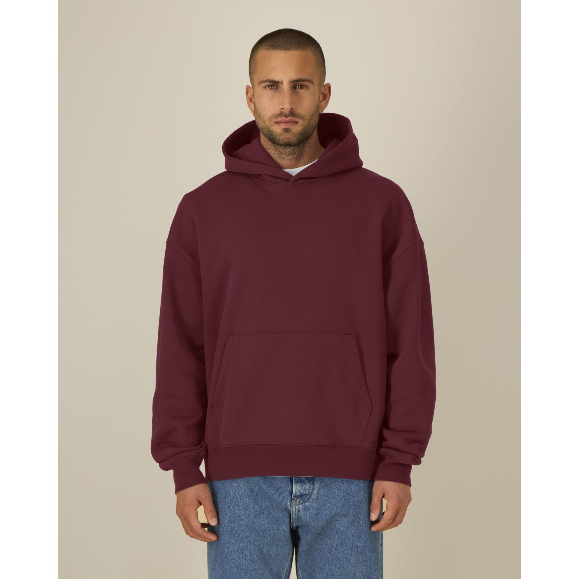 Hanorac cu glugă unisex Chaser Burgundy 2XS