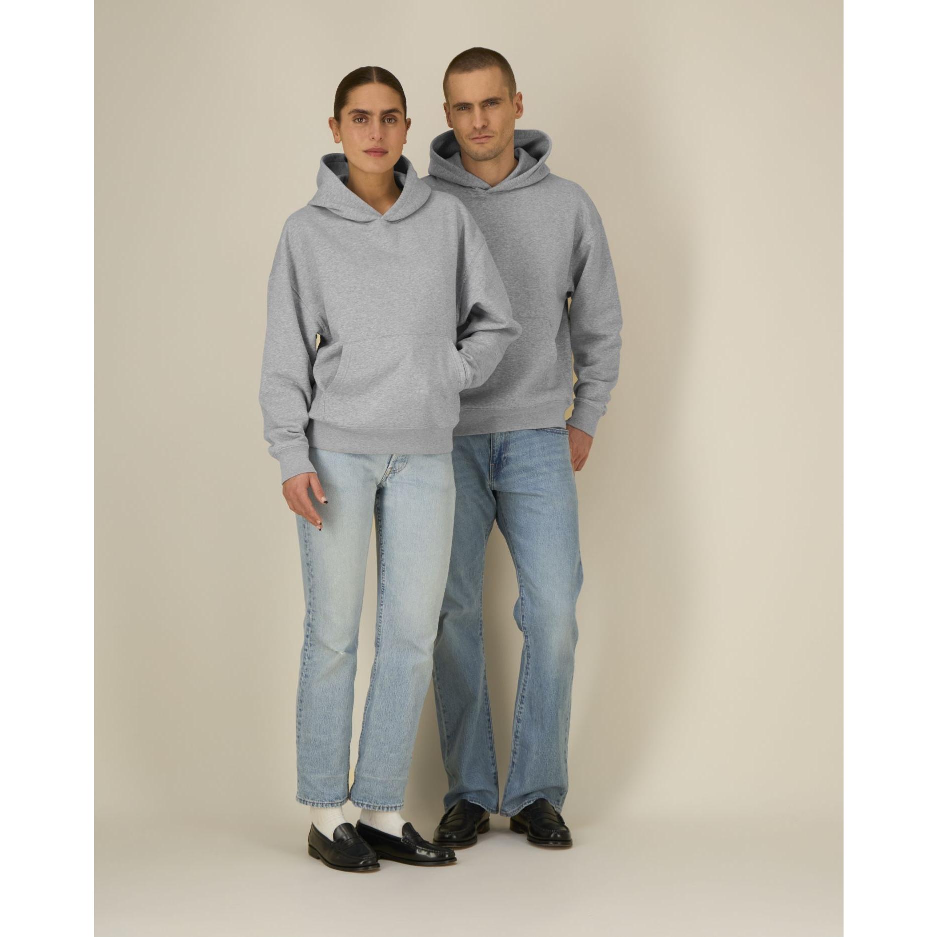 Hanorac cu glugă unisex Chaser Heather Grey 2XS