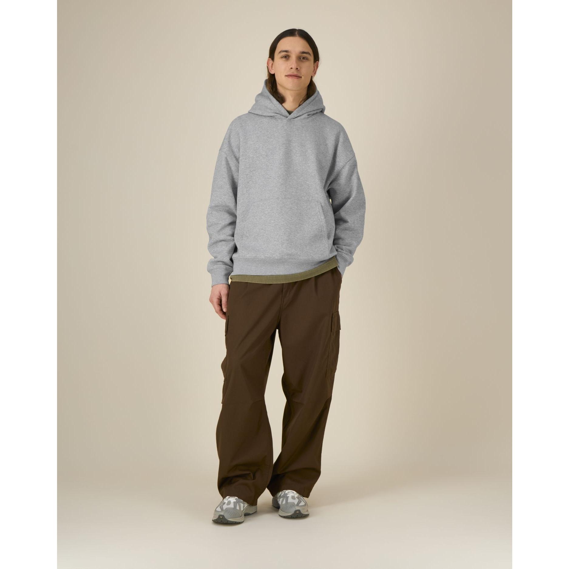 Hanorac cu glugă unisex Chaser Heather Grey 2XS