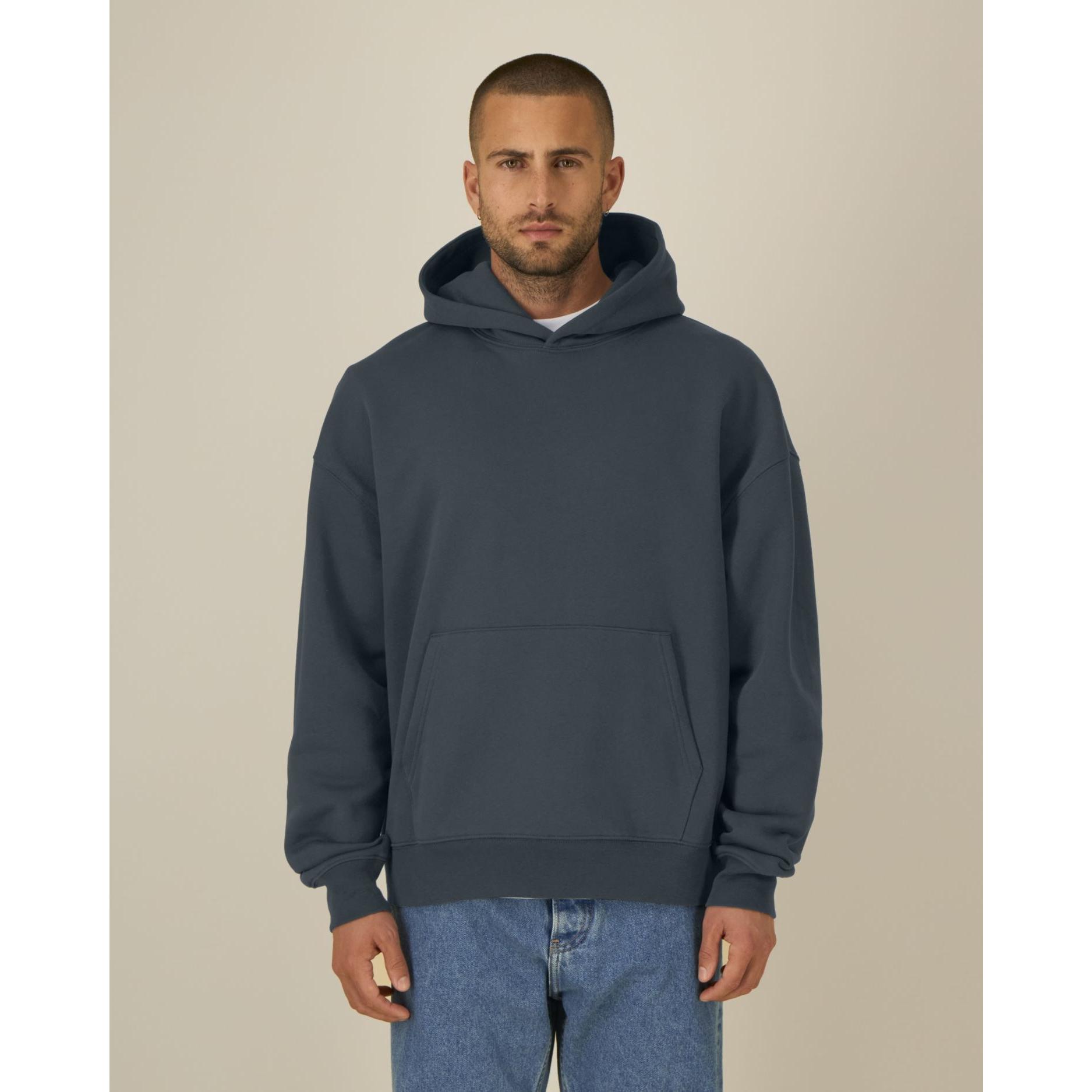 Hanorac cu glugă unisex Chaser India Ink Grey XXL