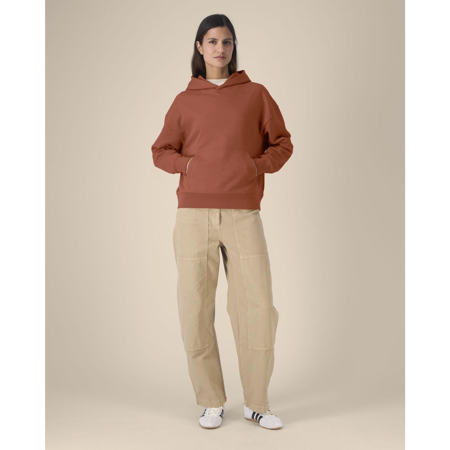 Hanorac cu glugă unisex Chaser Heritage Brown XL