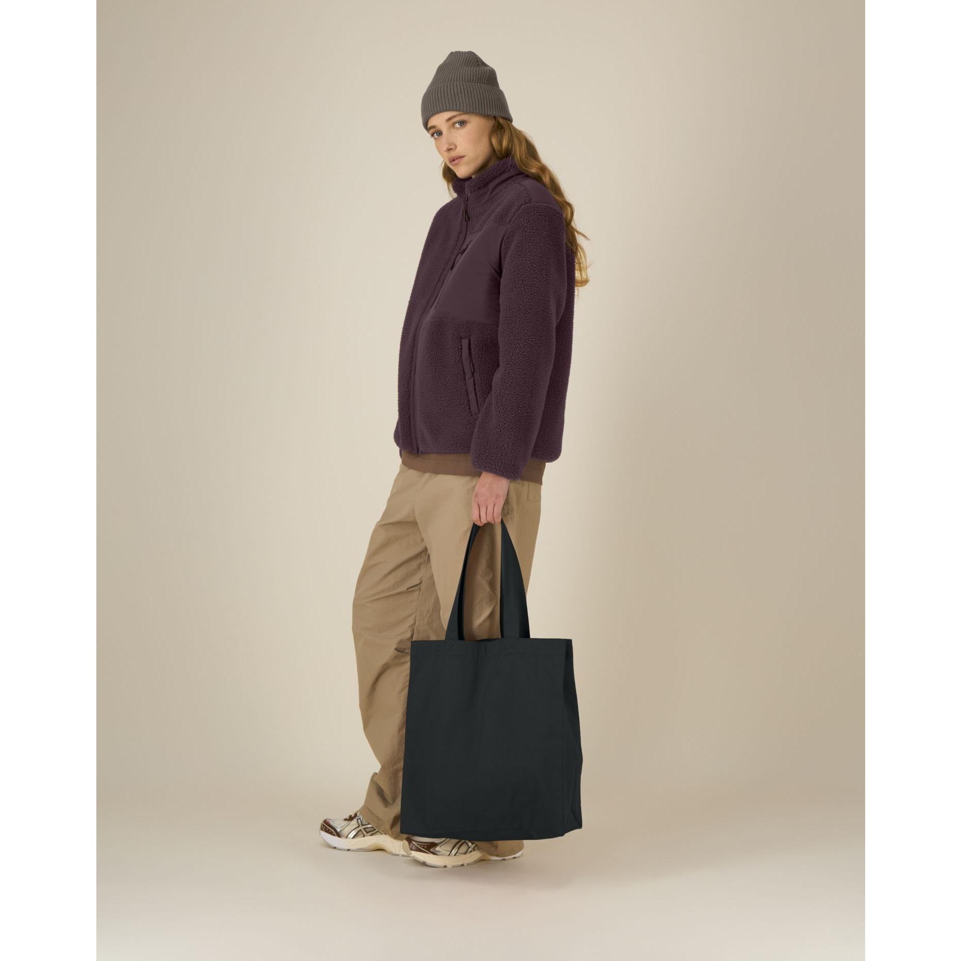 Sacoșă unisex medie tip tote Black