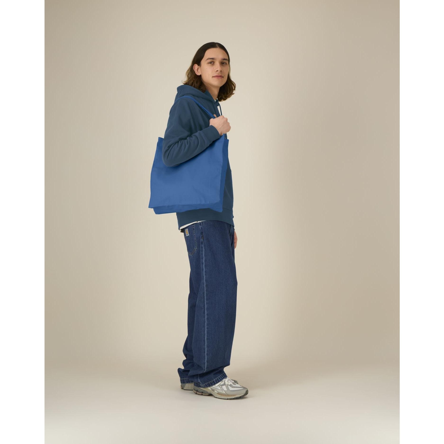 Sacoșă unisex medie tip tote Mindful Blue