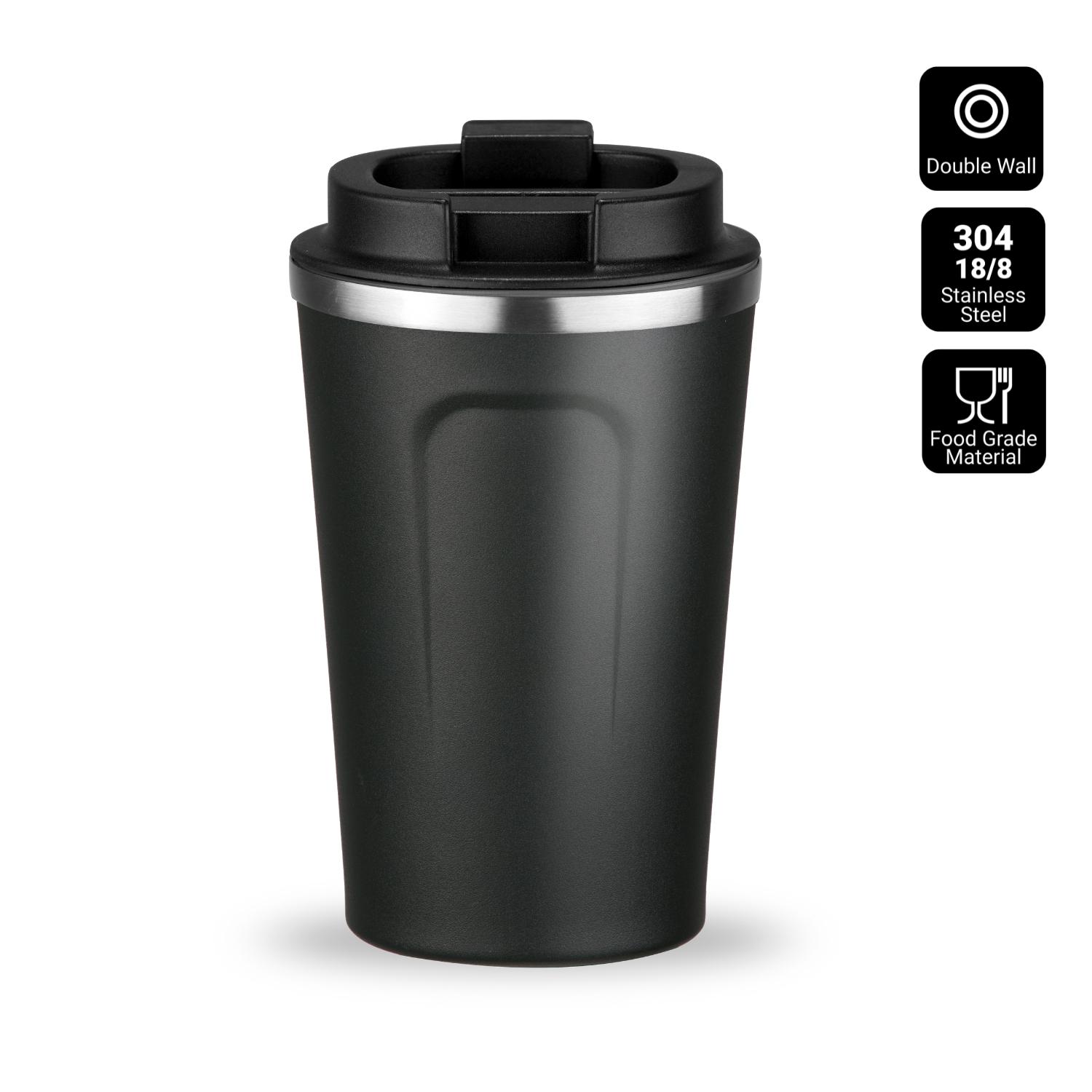 Cană de cafea NORDIC, 350 ml Negru