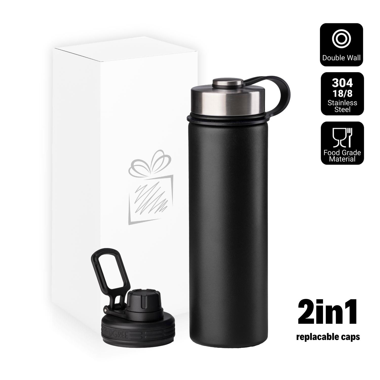 Cană termică NORDIC, 700 ml Negru