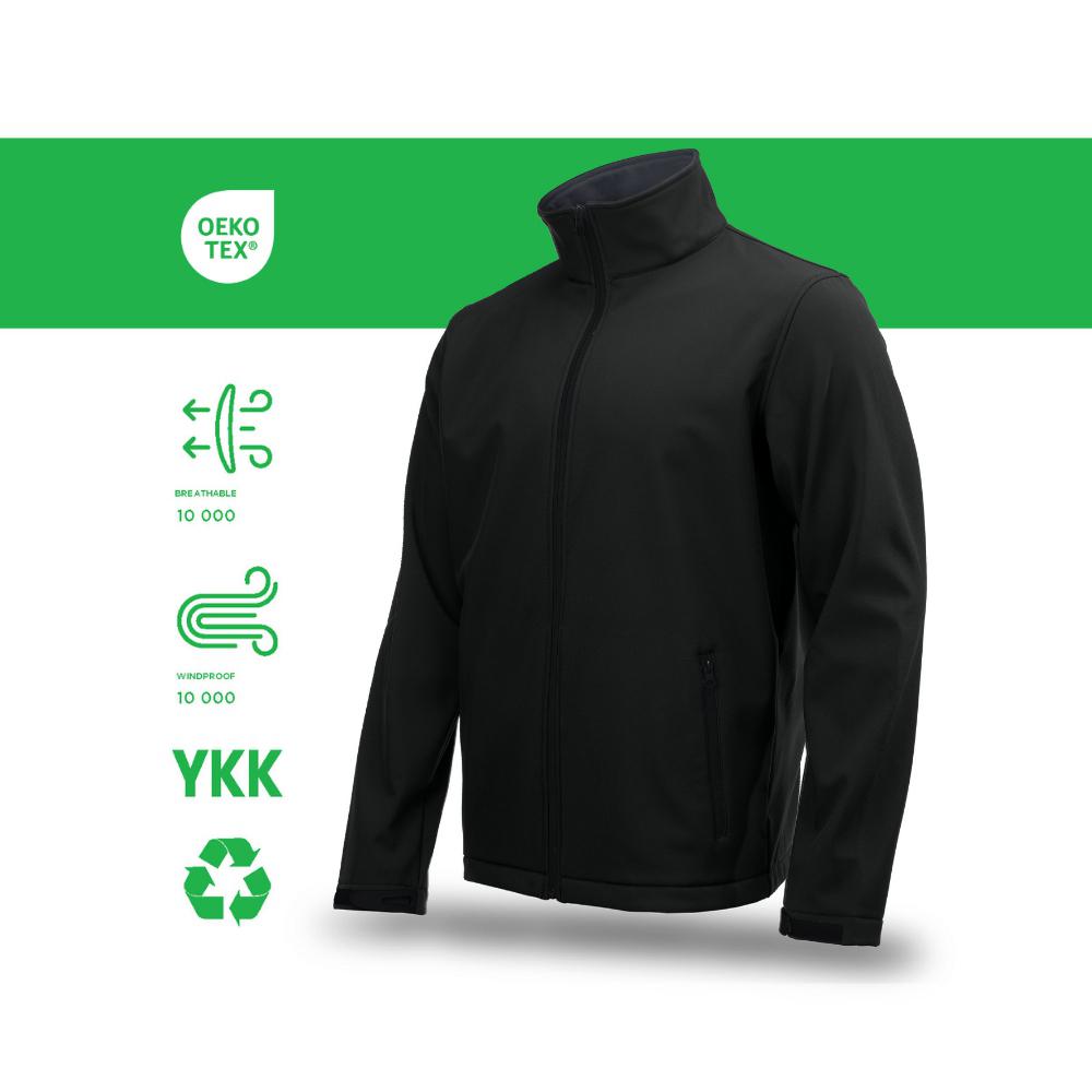 Jachetă pentru bărbați COLORISSIMO® SOFTSHELL Negru XL