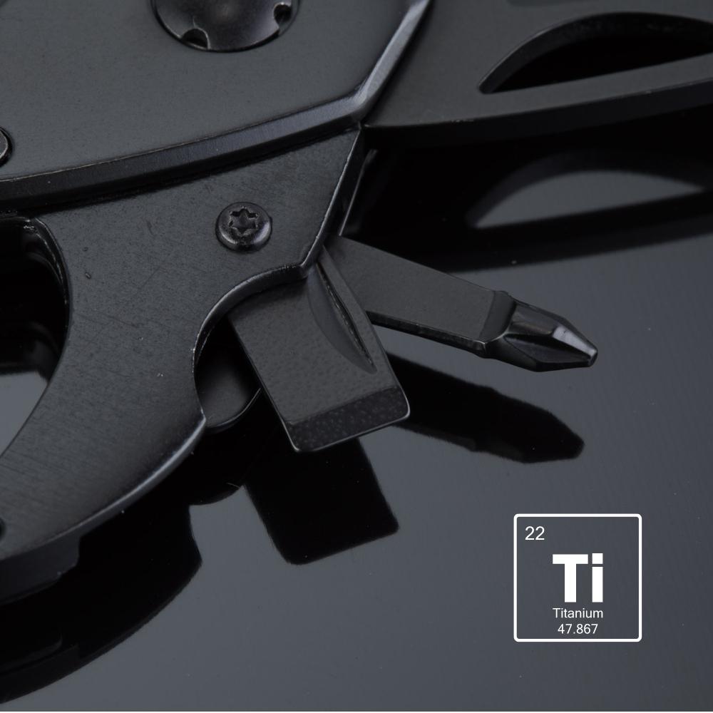 Instrument multifuncțional cu carabină OPTIMA  Negru