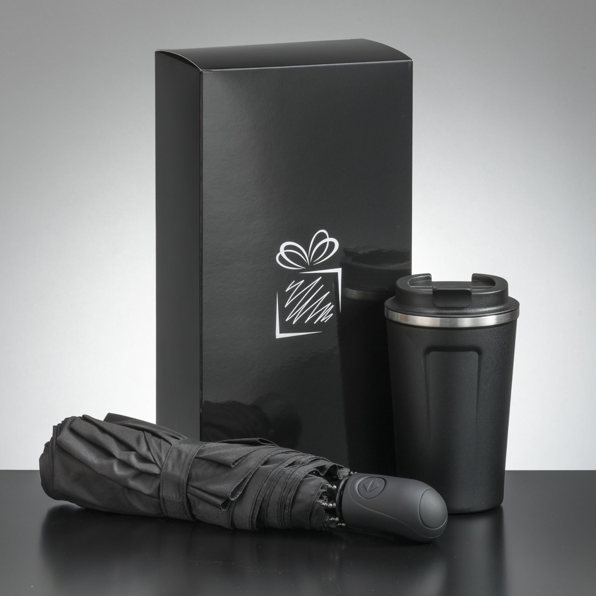 Set călătorie cu cană termică NORDIC și umbrelă automată