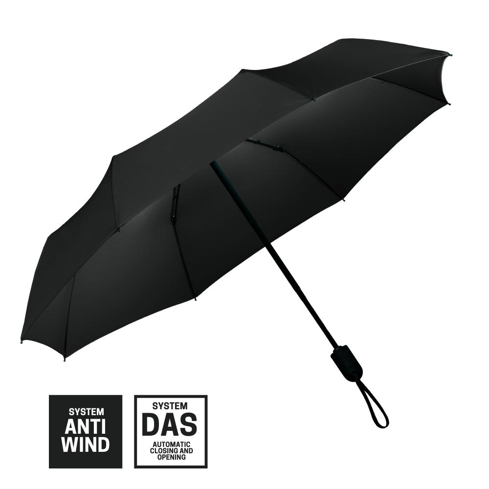 Set călătorie cu cană termică NORDIC și umbrelă automată Negru