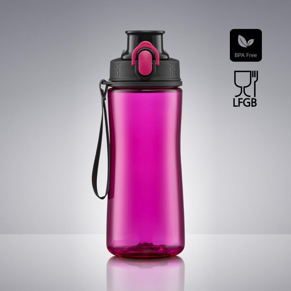 Sticlă de apă NEON, 580 ml Roz
