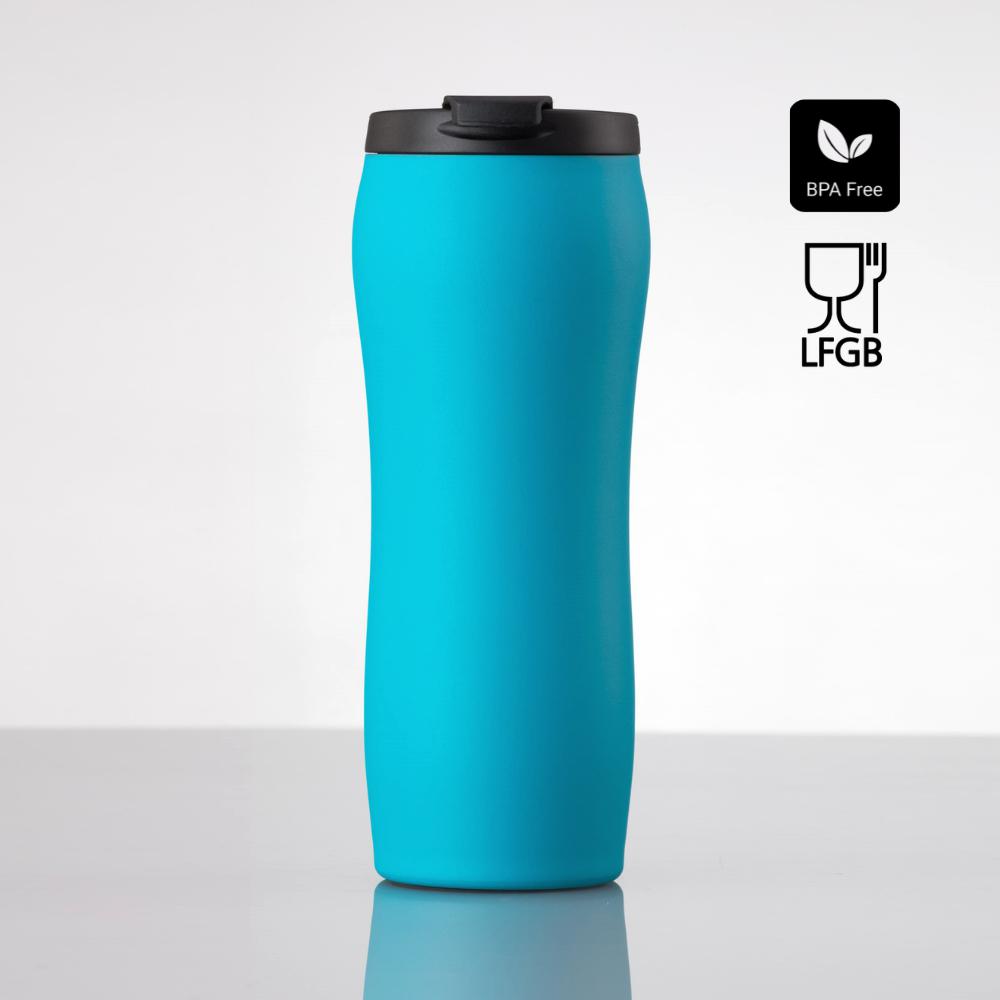 Cană vid PRIMO, 450 ml Turcoaz