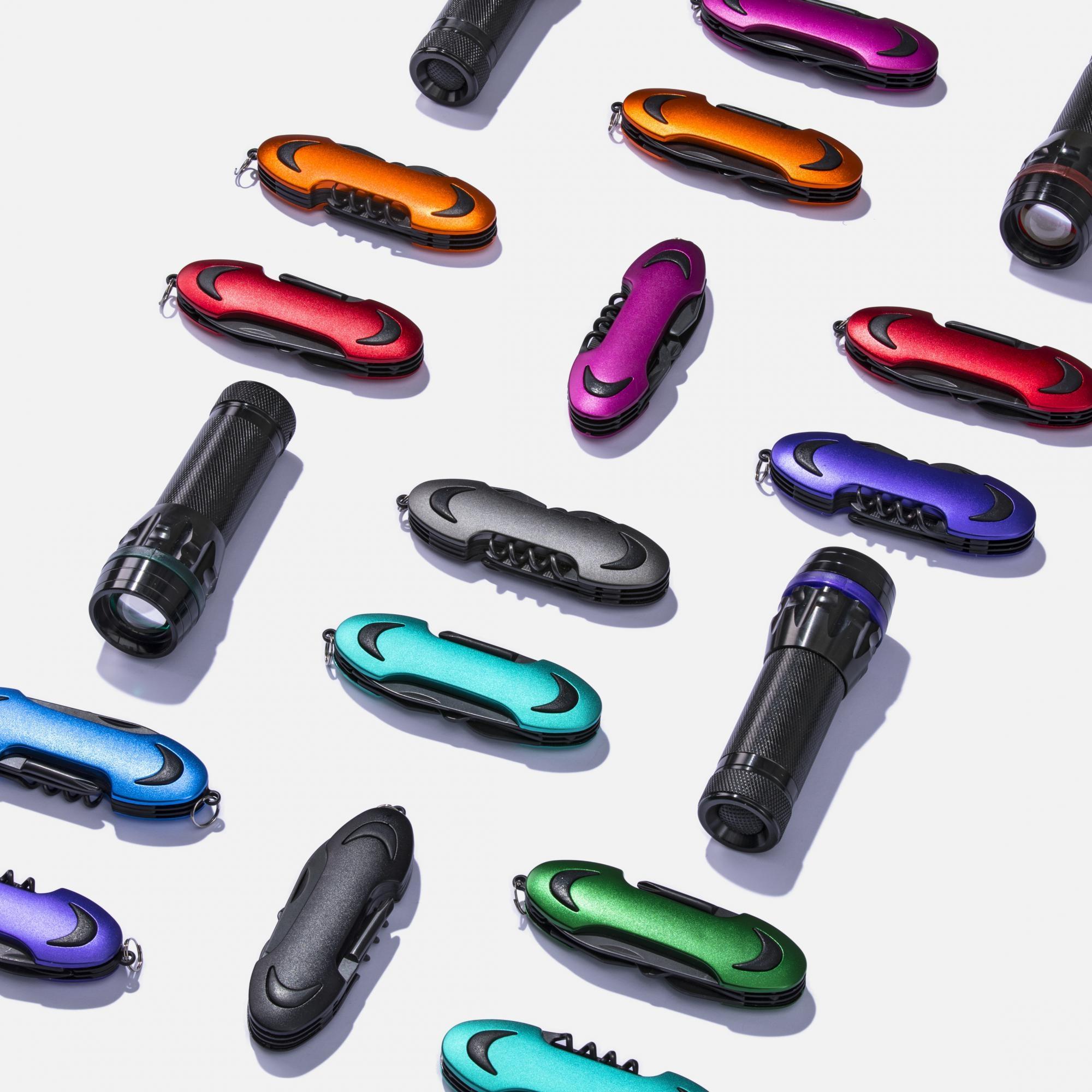 Set lanternă cu led și briceag COLORADO I Gri