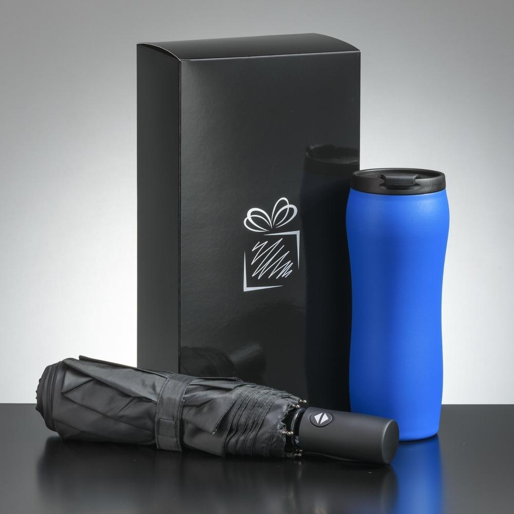 Set pentru utilizare intensivă cu sticlă de apă și umbrelă PRIMO Bleu