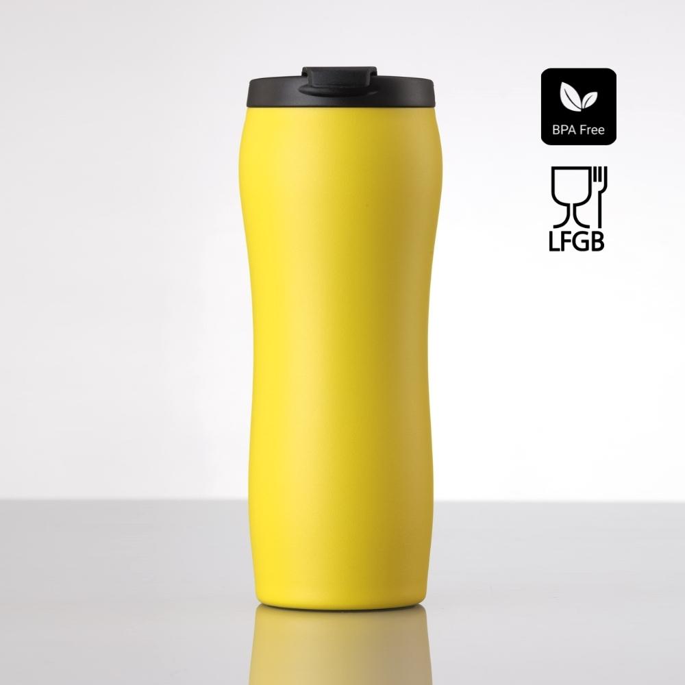 Set pentru utilizare intensivă cu sticlă de apă și umbrelă PRIMO Galben