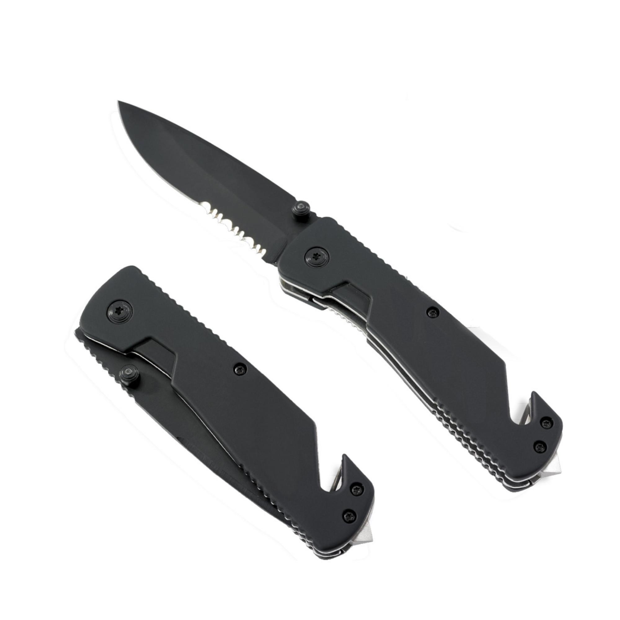 Cuțit de salvare PRIMO MULTIFUNCTIONAL Negru