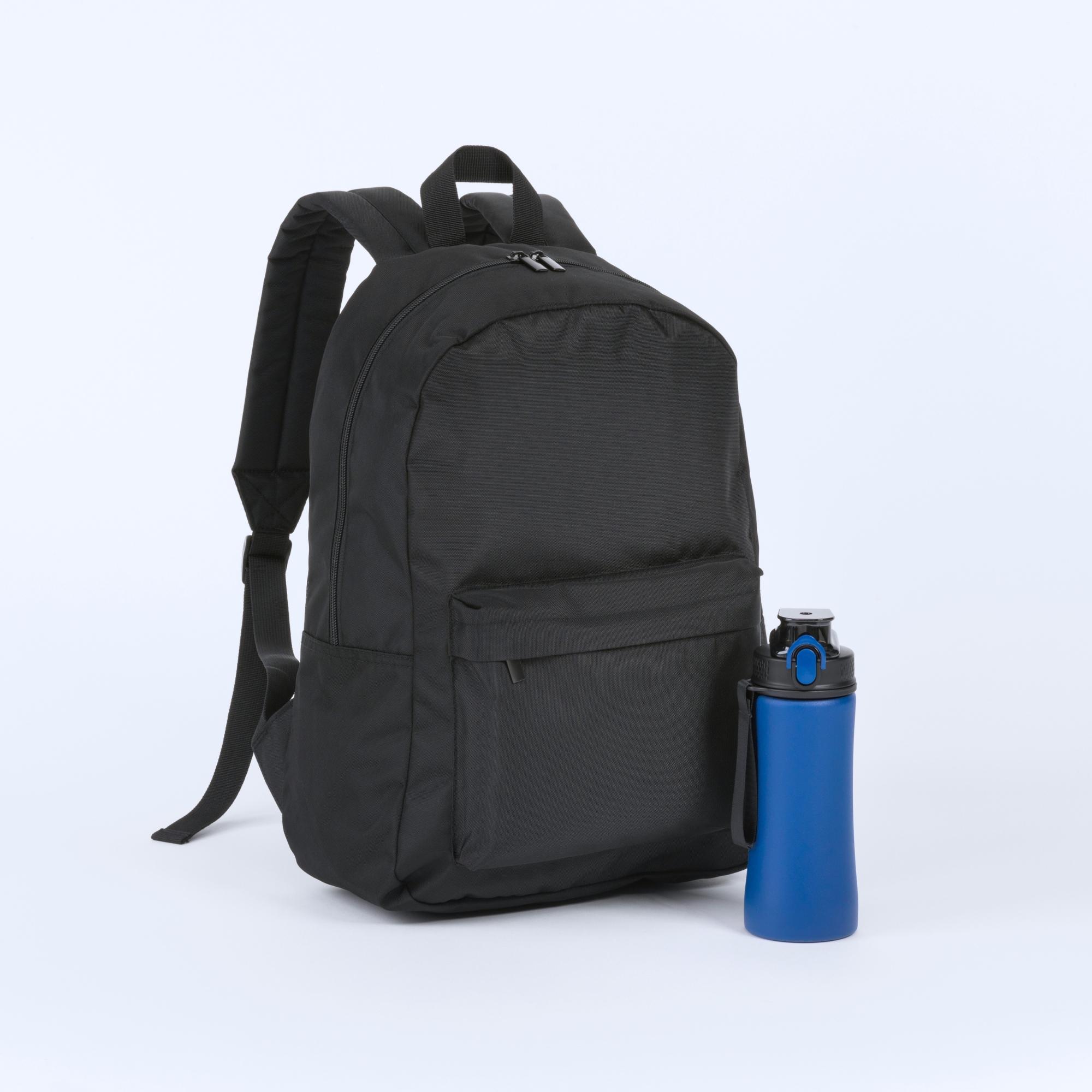 Set rucsac și sticlă de apă PRIMO CASUAL Negru Bleu