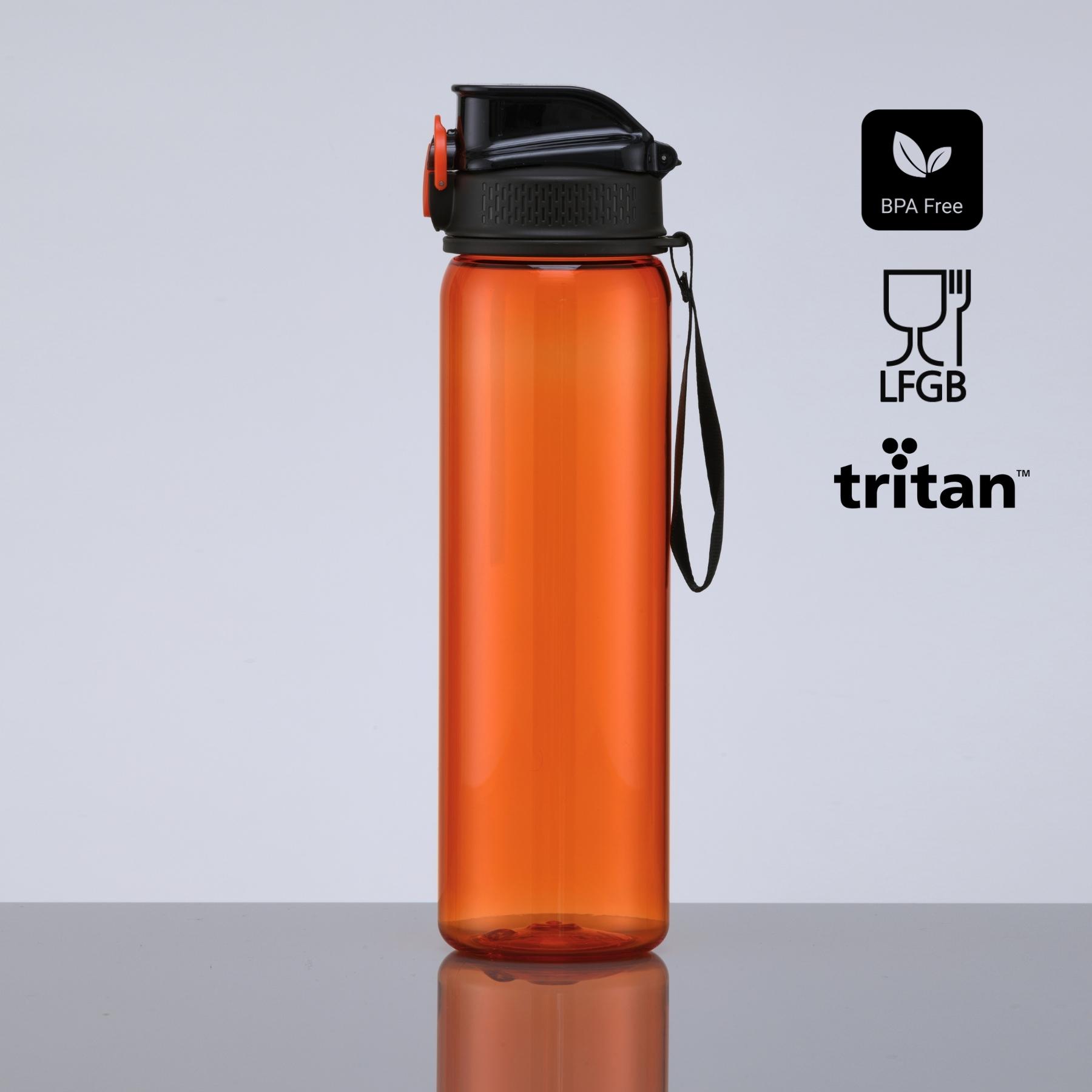 Sticlă de apă NEON, 750 ml Portocaliu