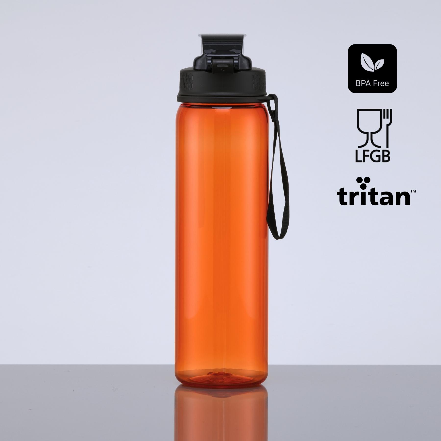 Sticlă de apă NEON, 750 ml Portocaliu